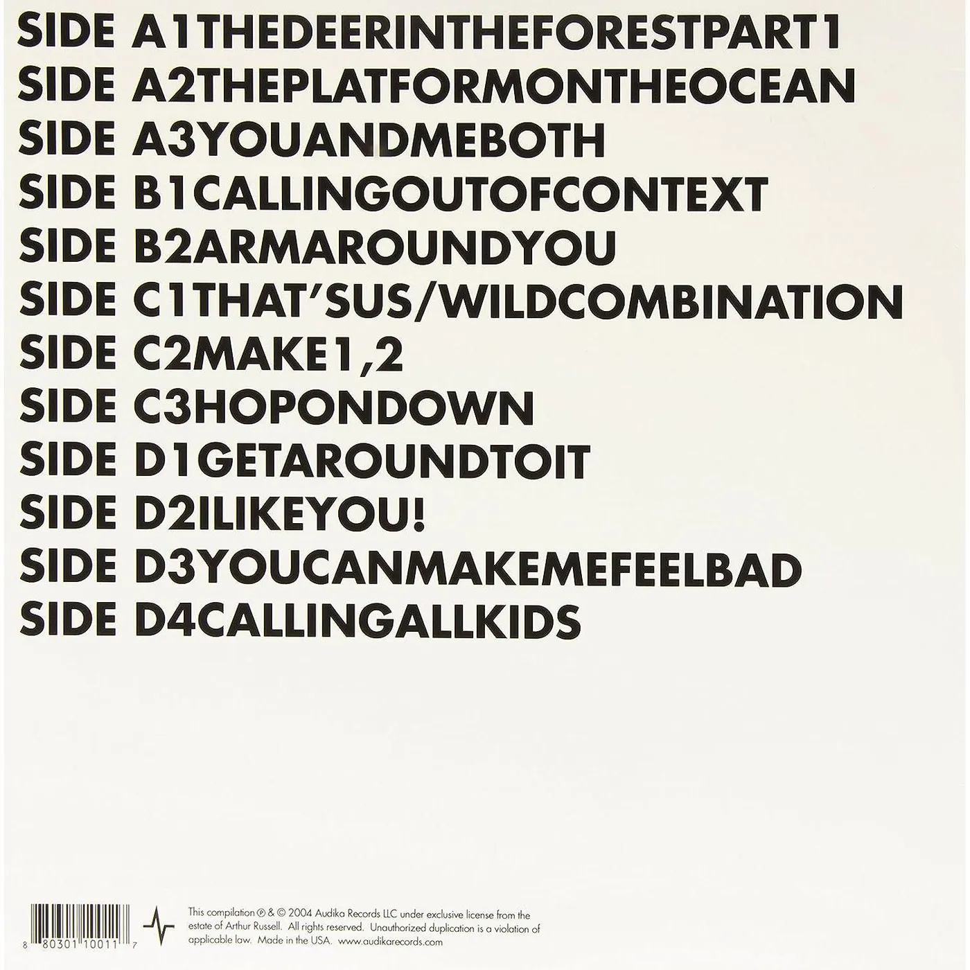 Arthur Russell Calling Out Of Context Vinyl Record