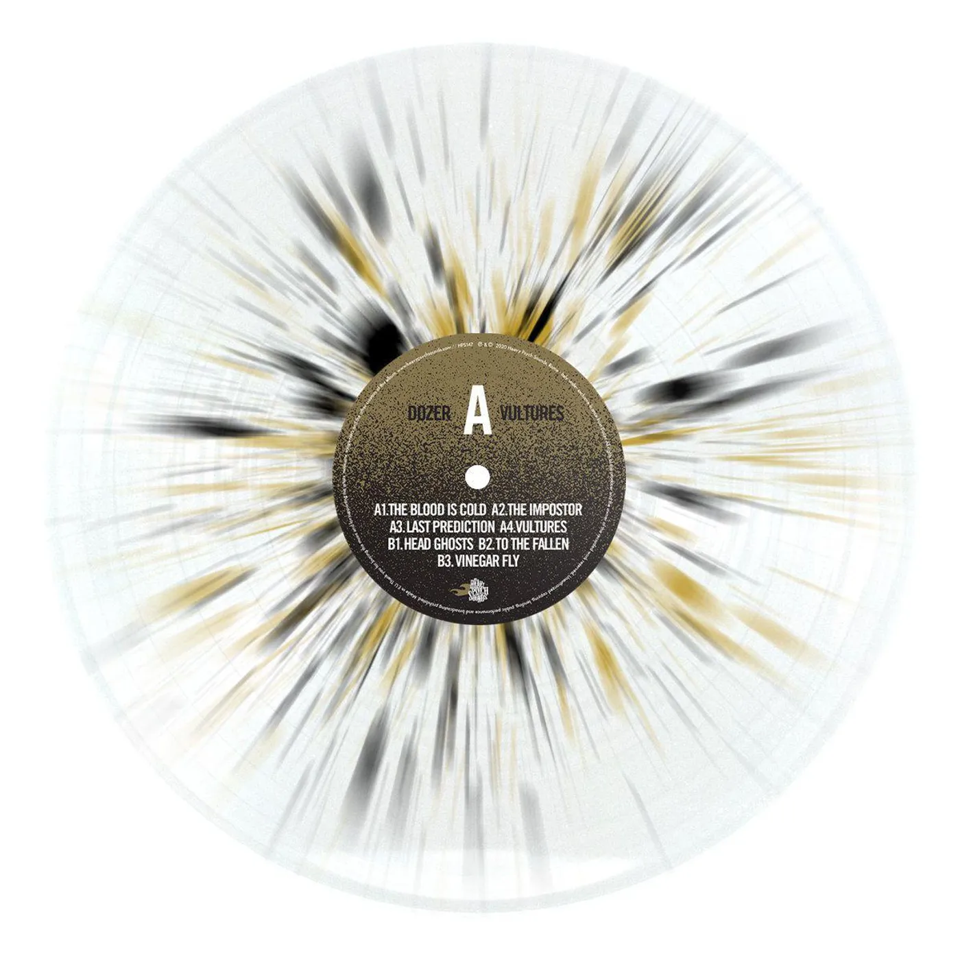 Dozer VULTURES (TRANSPARENT SPLATTER GOLD/BLACK VINYL) Vinyl Record
