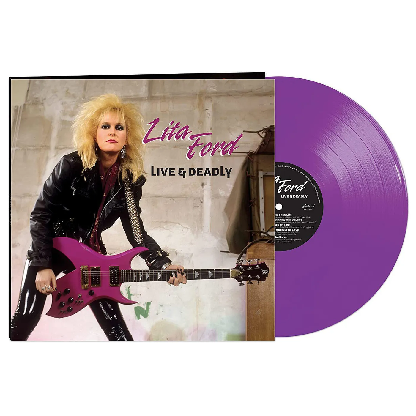 Lita Ford Live & Deadly (Purple) Vinyl Record