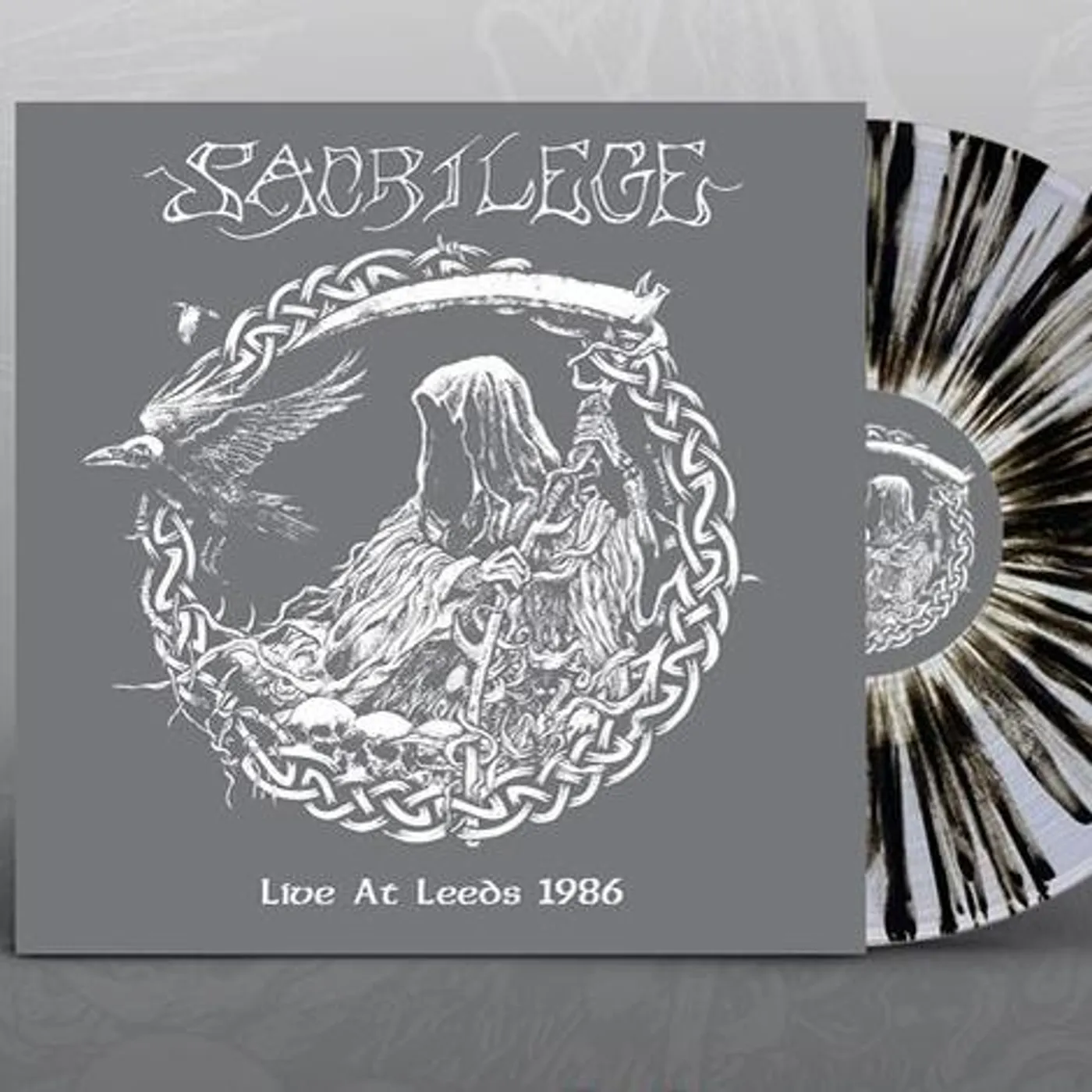 Sacrilege 117424 LIVE LEEDS 1986 (CLEAR/BLACK SPLATTER VINYL) Vinyl Record