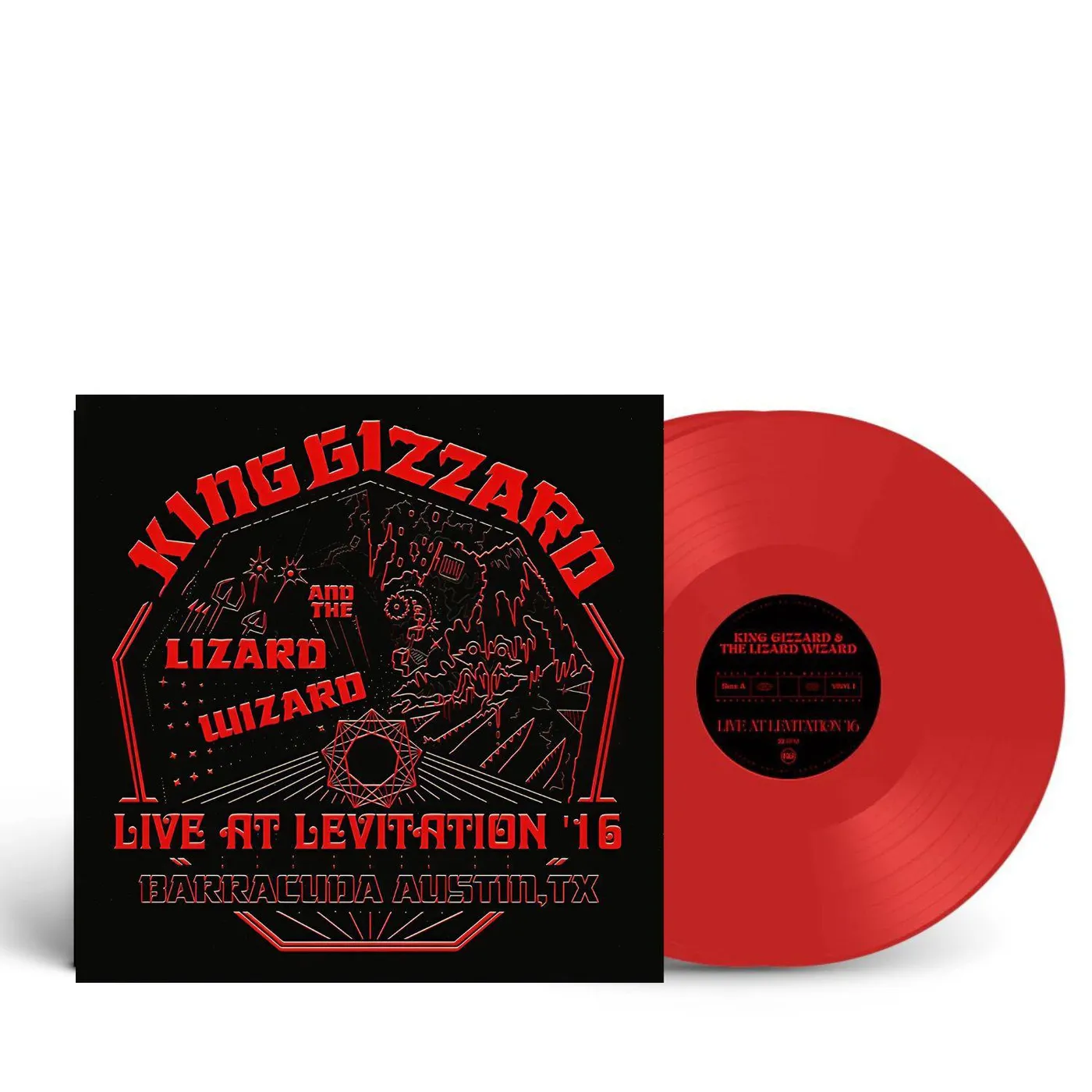 King Gizzard & The Lizard Wizard Live At Levitation '16 (2LP/Red) Vinyl Record