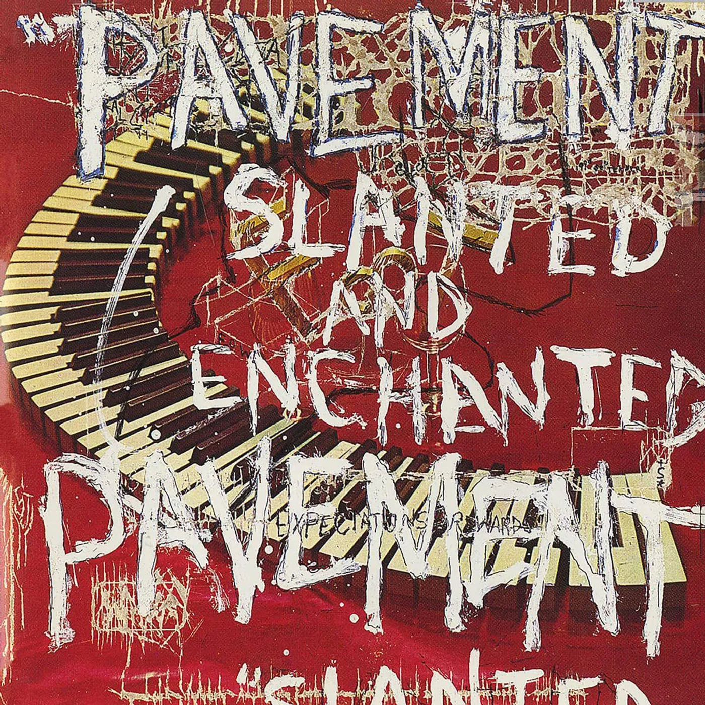Pavement Slanted & Enchanted (Red & White Splatter) Vinyl Record