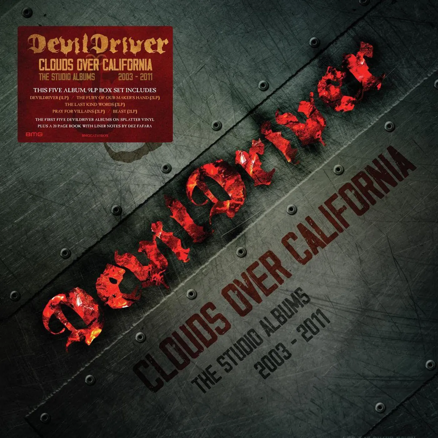 DevilDriver Clouds Over California: The Studio Albums 2003 - 2011 (9LP) Vinyl Record