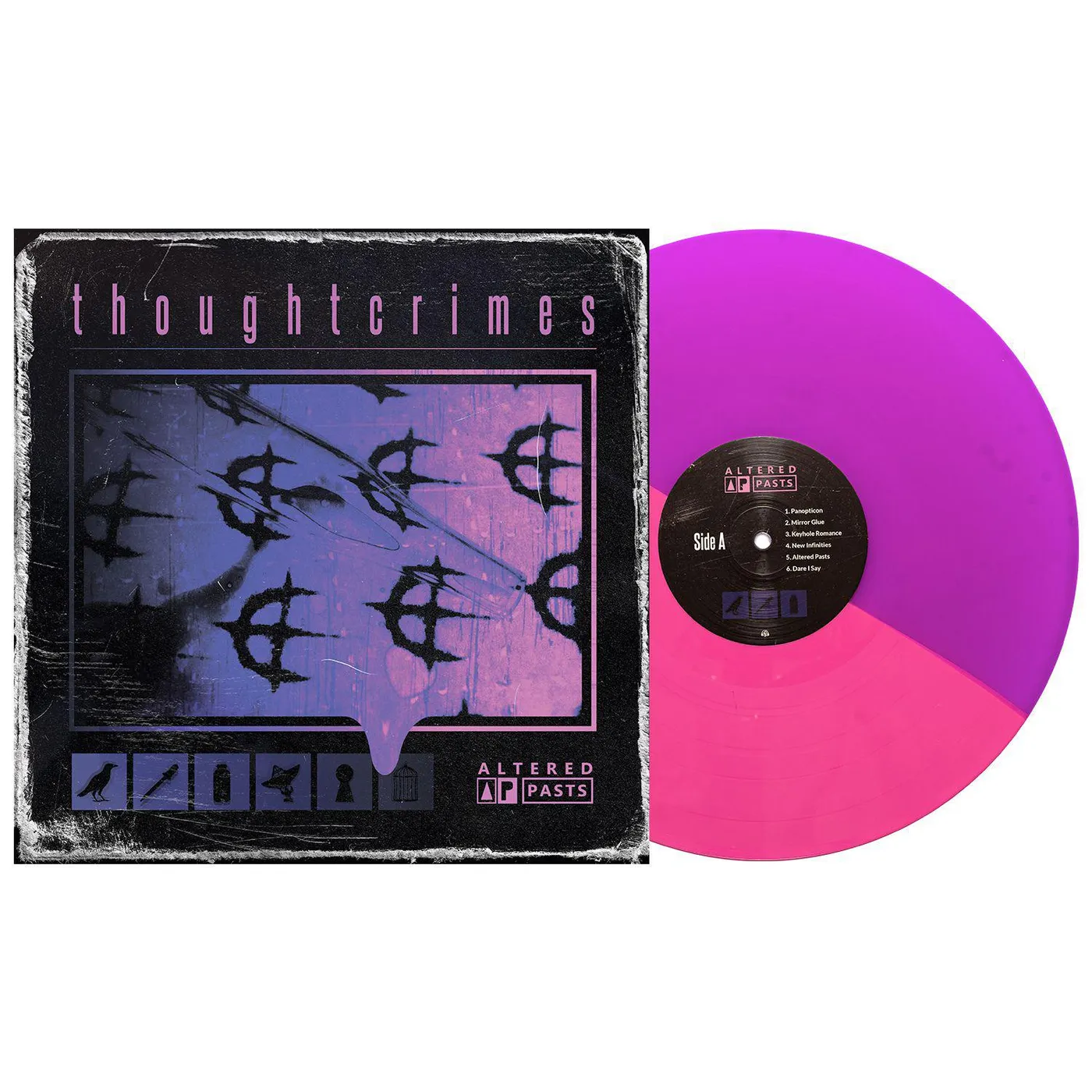 thoughtcrimes Altered Pasts (Half Hot Pink/half Neon Violet  Vinyl Record) (I)
