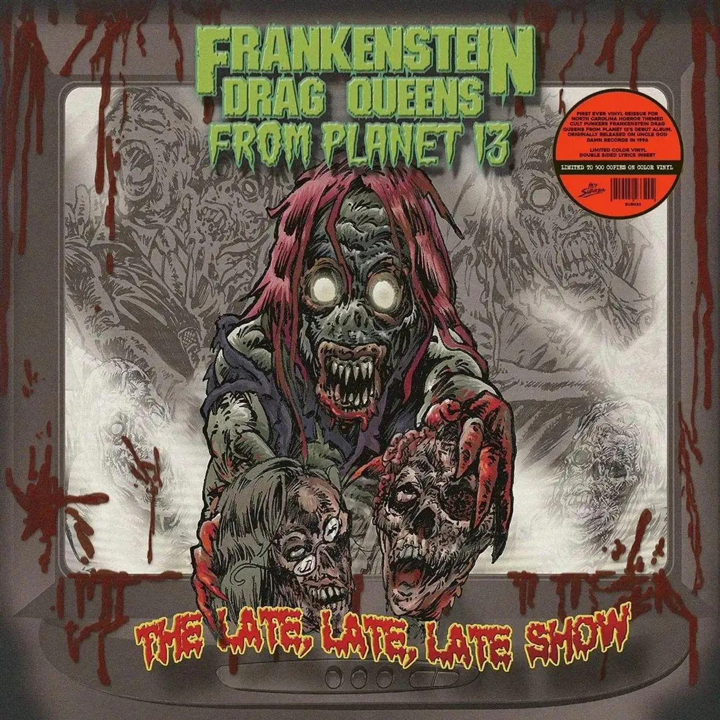 Frankenstein Drag Queens From Planet 13 Late, Late, Late Show Vinyl Record