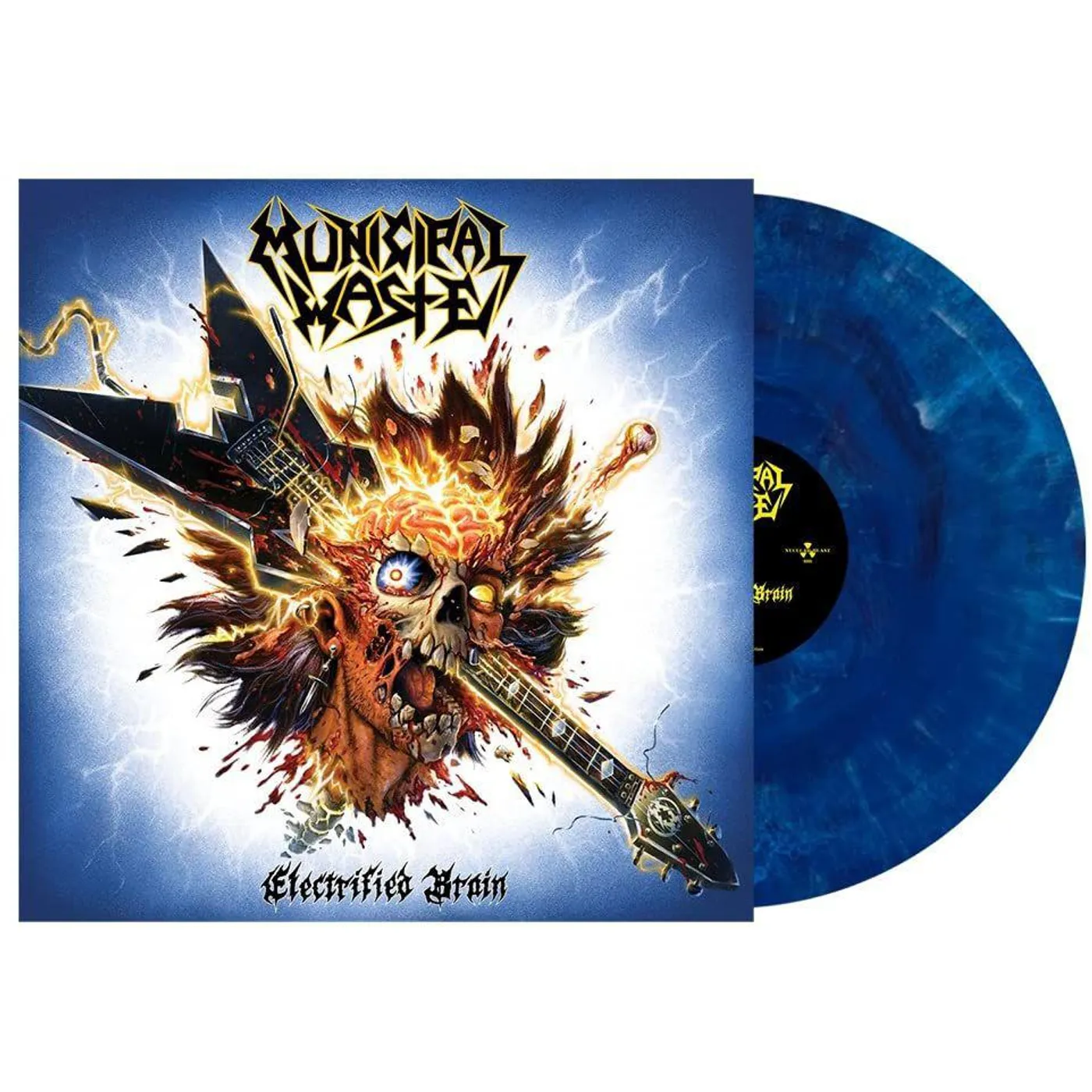 Municipal Waste Electrified Brain (Blue Marble) Vinyl Record