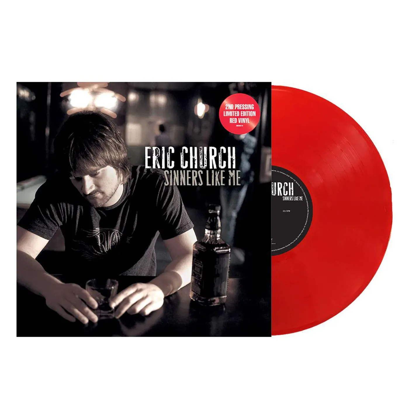 Eric Church Sinners Like Me (Red) Vinyl Record