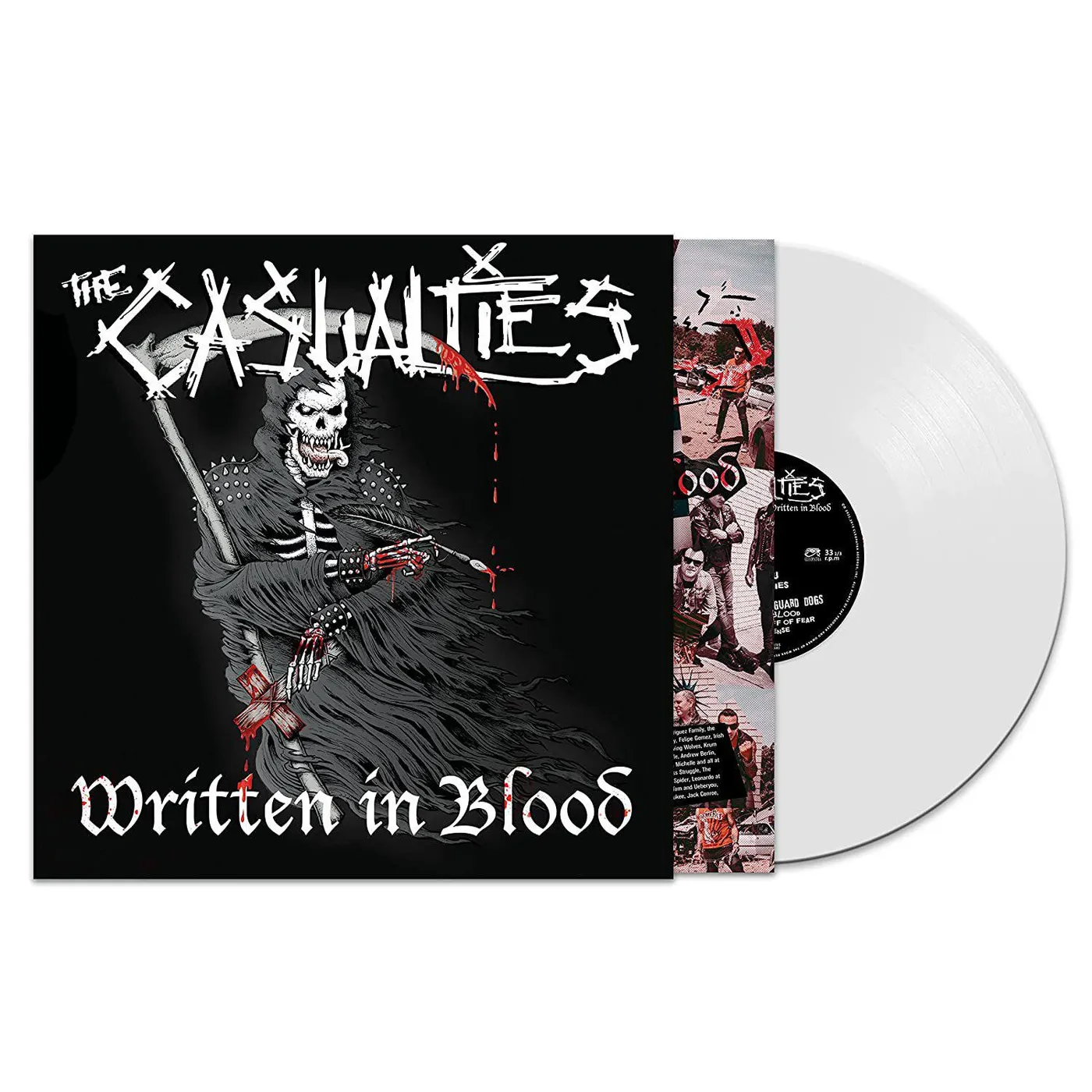 The Casualties Written in Blood (White) Vinyl Record