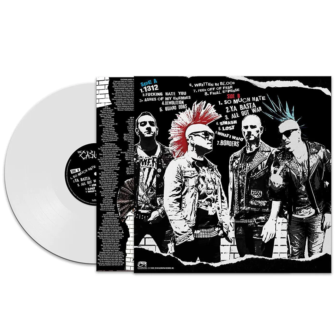 The Casualties Written in Blood (White) Vinyl Record