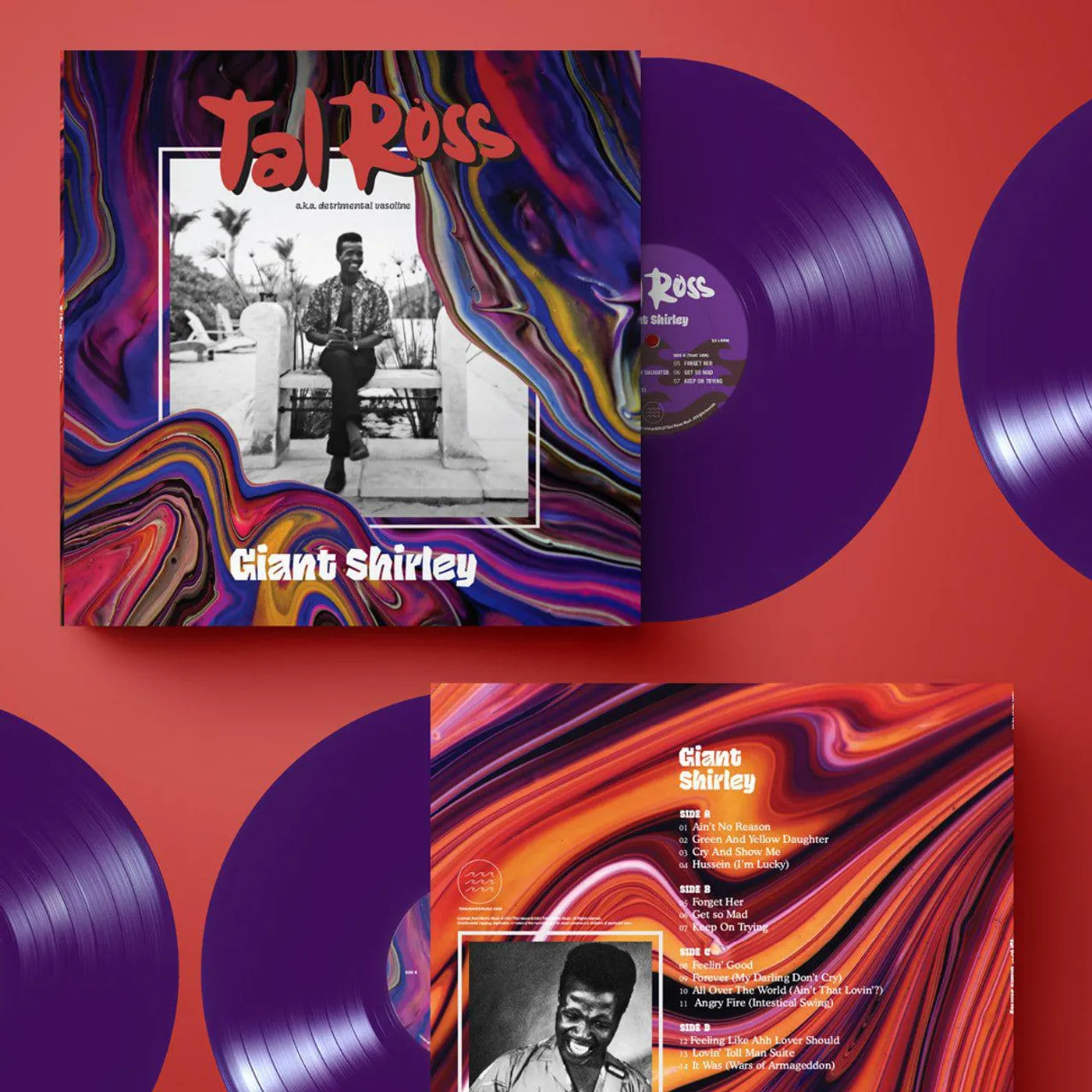 Tal Ross GIANT SHIRLEY (PURPLE VINYL/2LP) Vinyl Record