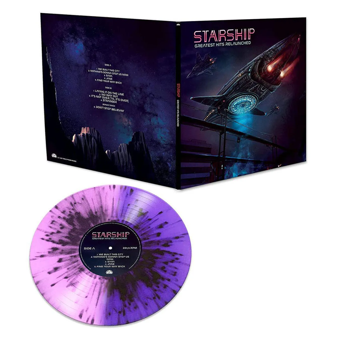 Starship Greatest Hits Relaunched (Split Color Splatter) Vinyl Record