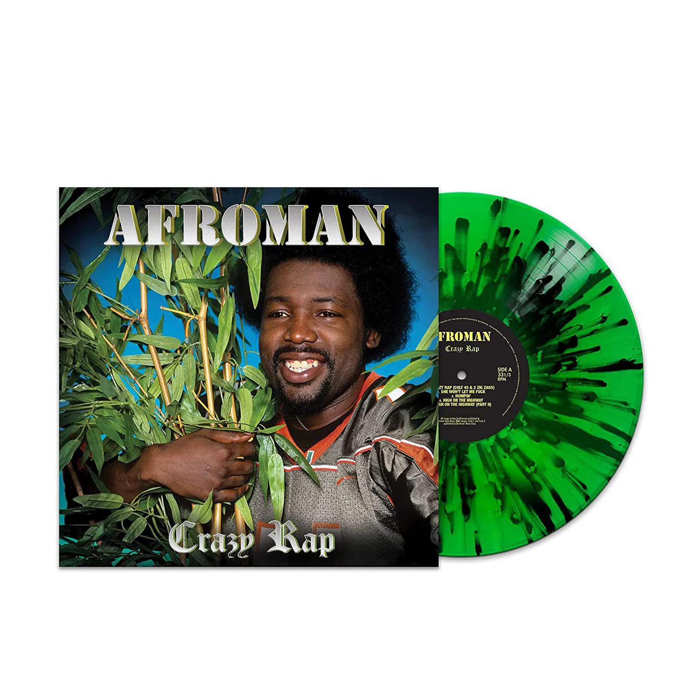 Afroman Crazy Rap (Green & Black Splatter) Vinyl Record