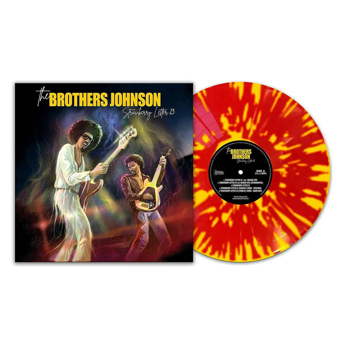 The Brothers Johnson Strawberry Letter 23 (Red & Yellow Splatter) Vinyl Record