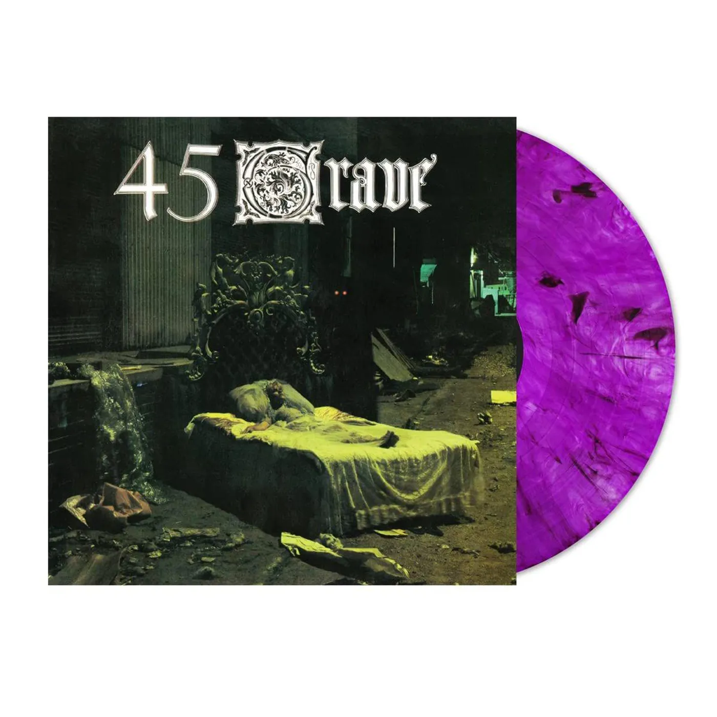 45 Grave Sleep In Safety (Purple W/ Black Streaks) Vinyl Record