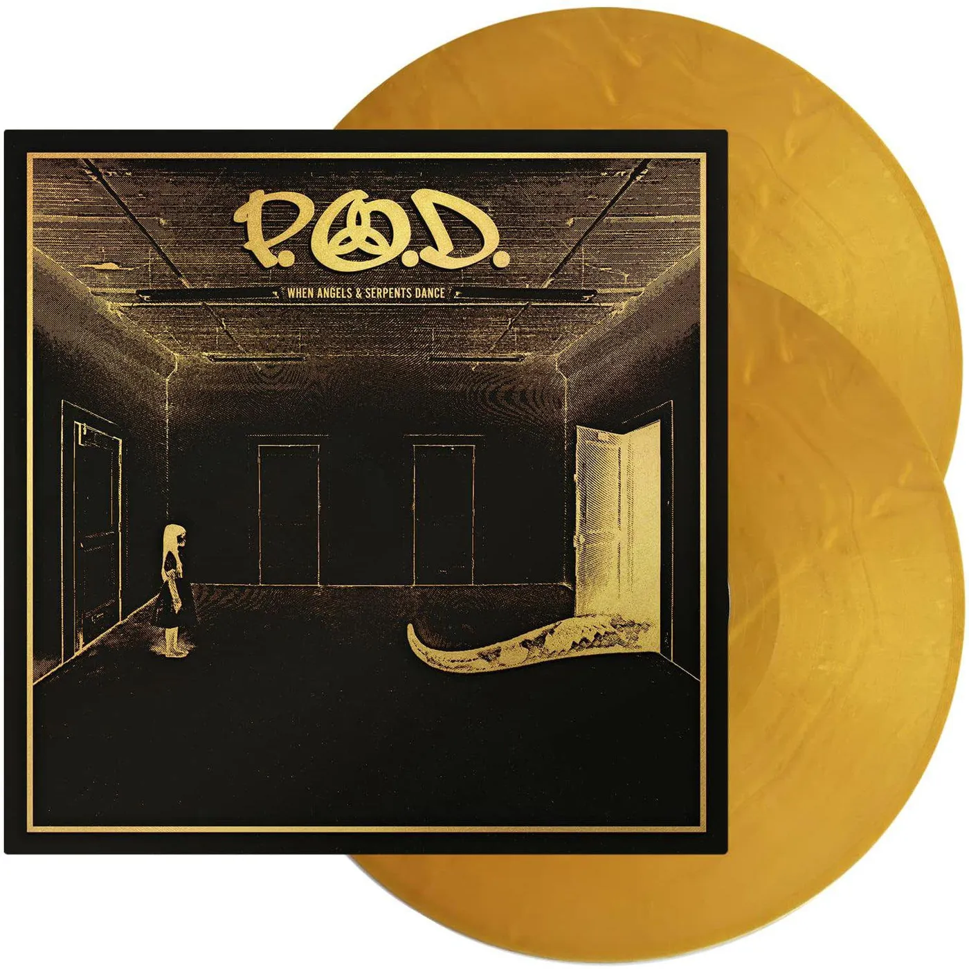 P.O.D. WHEN ANGELS & SERPENTS DANCE (GOLD VINYL) Vinyl Record