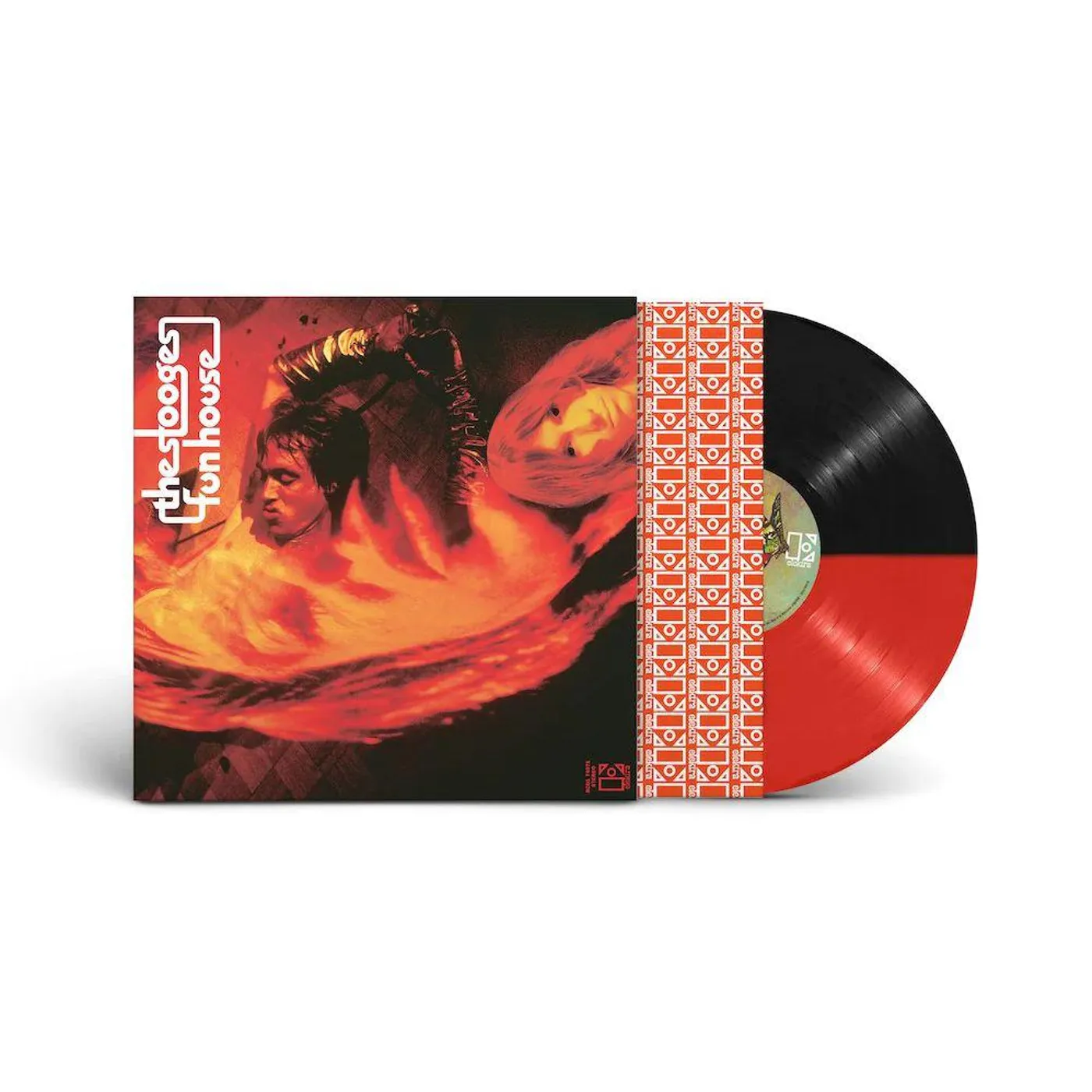 The Stooges FUN HOUSE (SOLID RED OPAQUE/BLACK HALF & HALF VINYL/140G) (ROCKTOBER) Vinyl Record