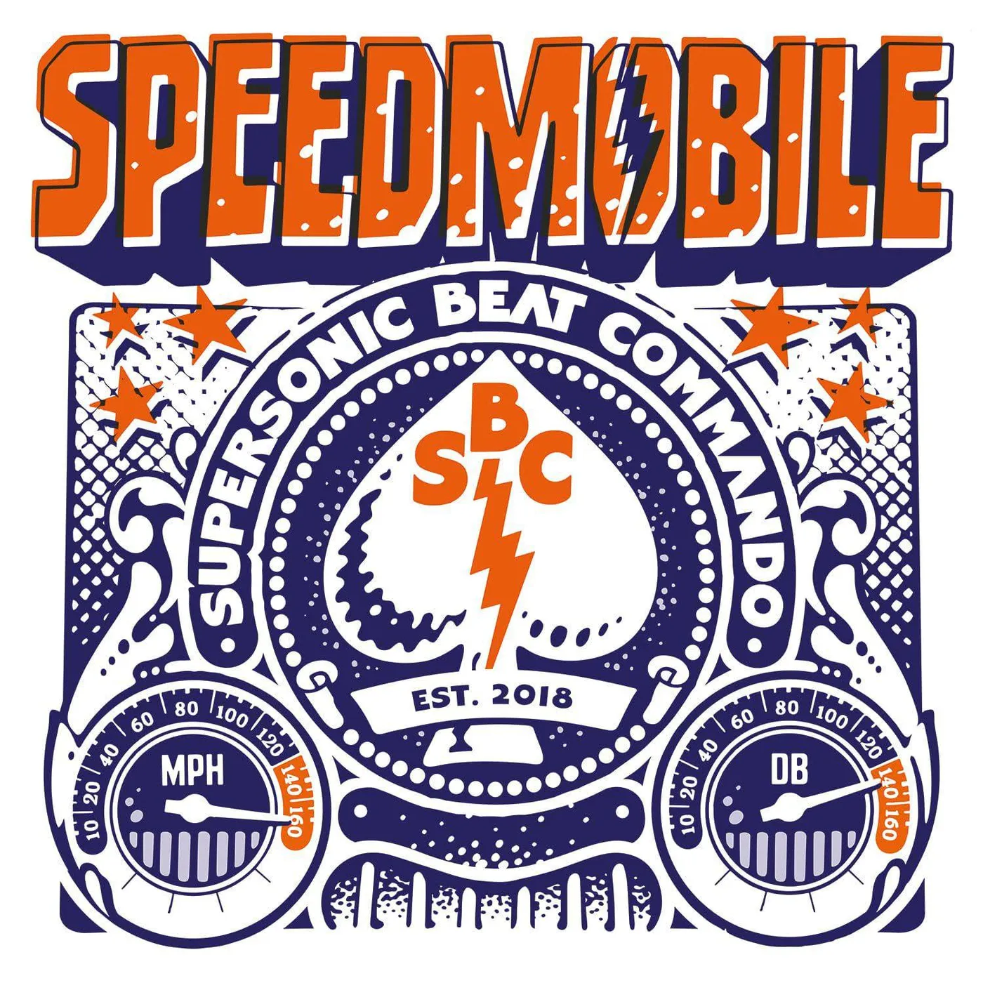 Speedmobile SUPERSONIC BEAT COMMANDO (LIMITED/CRYSTAL CLEAR/180G) Vinyl Record