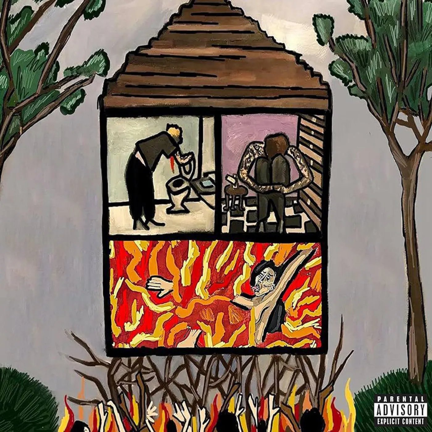 $uicideboy$ Long Term Effects Of Suffering (Glow Green/Explicit) Vinyl Record