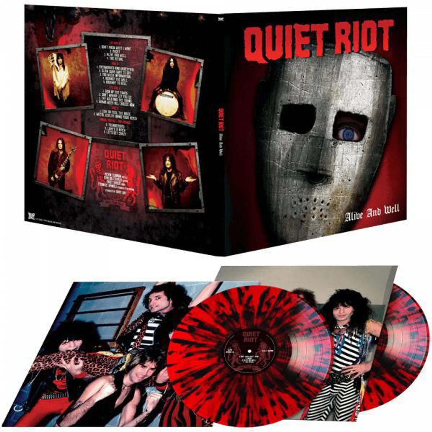 Quiet Riot Alive & Well (Red & Black Splatter/Deluxe/2LP) Vinyl Record