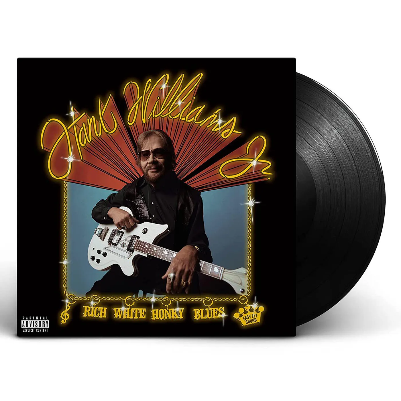 Hank Williams, Jr. Rich White Honky Blues (Explicit) Vinyl Record