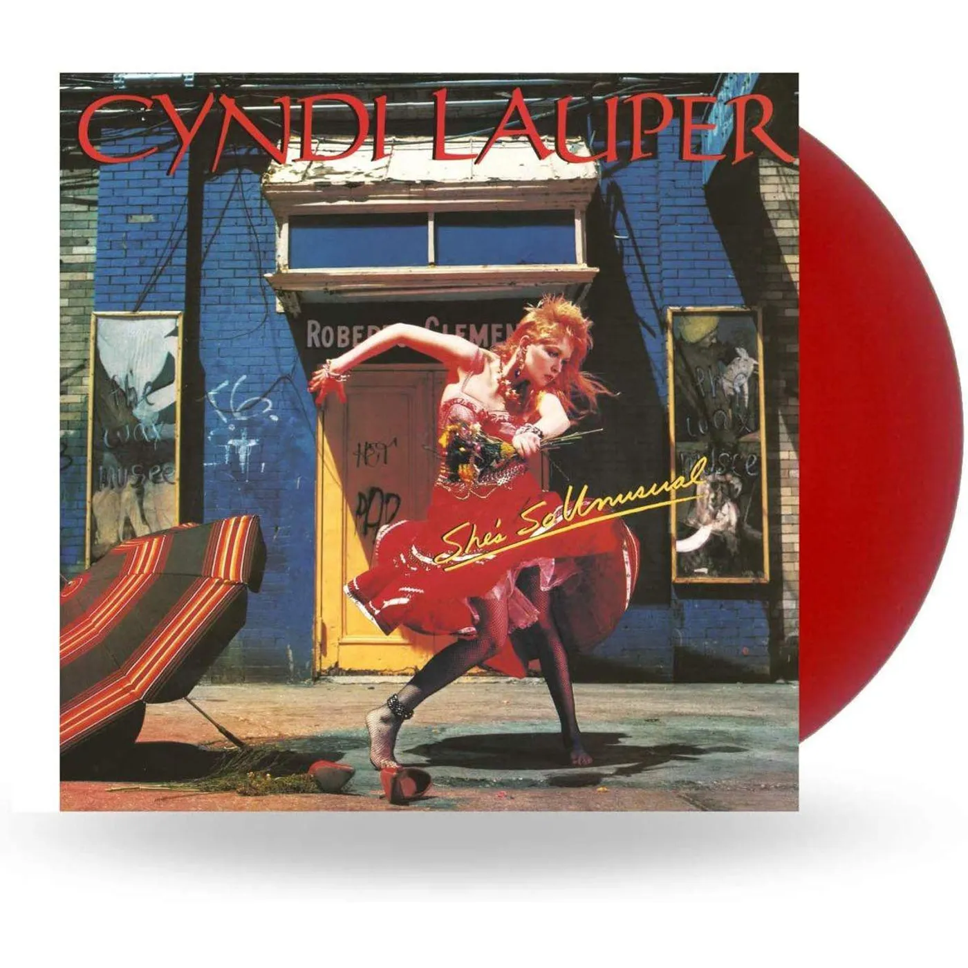 Cyndi Lauper She's So Unusual (Red Vinyl Record)