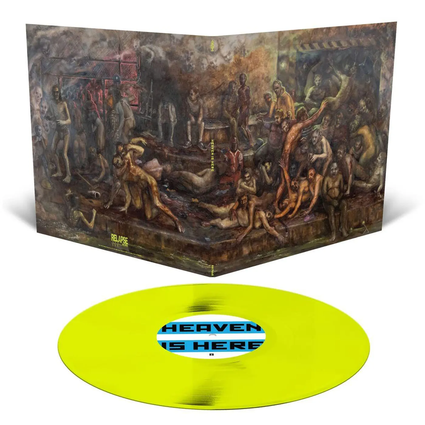 CANDY Heaven Is Here (Neon Yellow) Vinyl Record