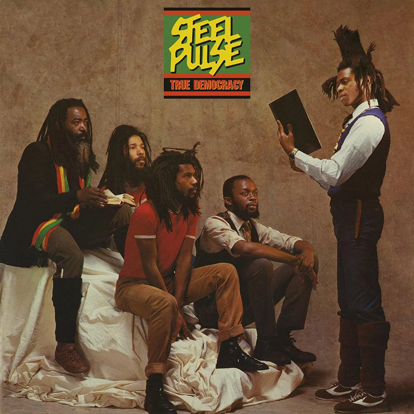 Steel Pulse True Democracy (Tri Color Stripe / Red, Gold, Green) Vinyl Record