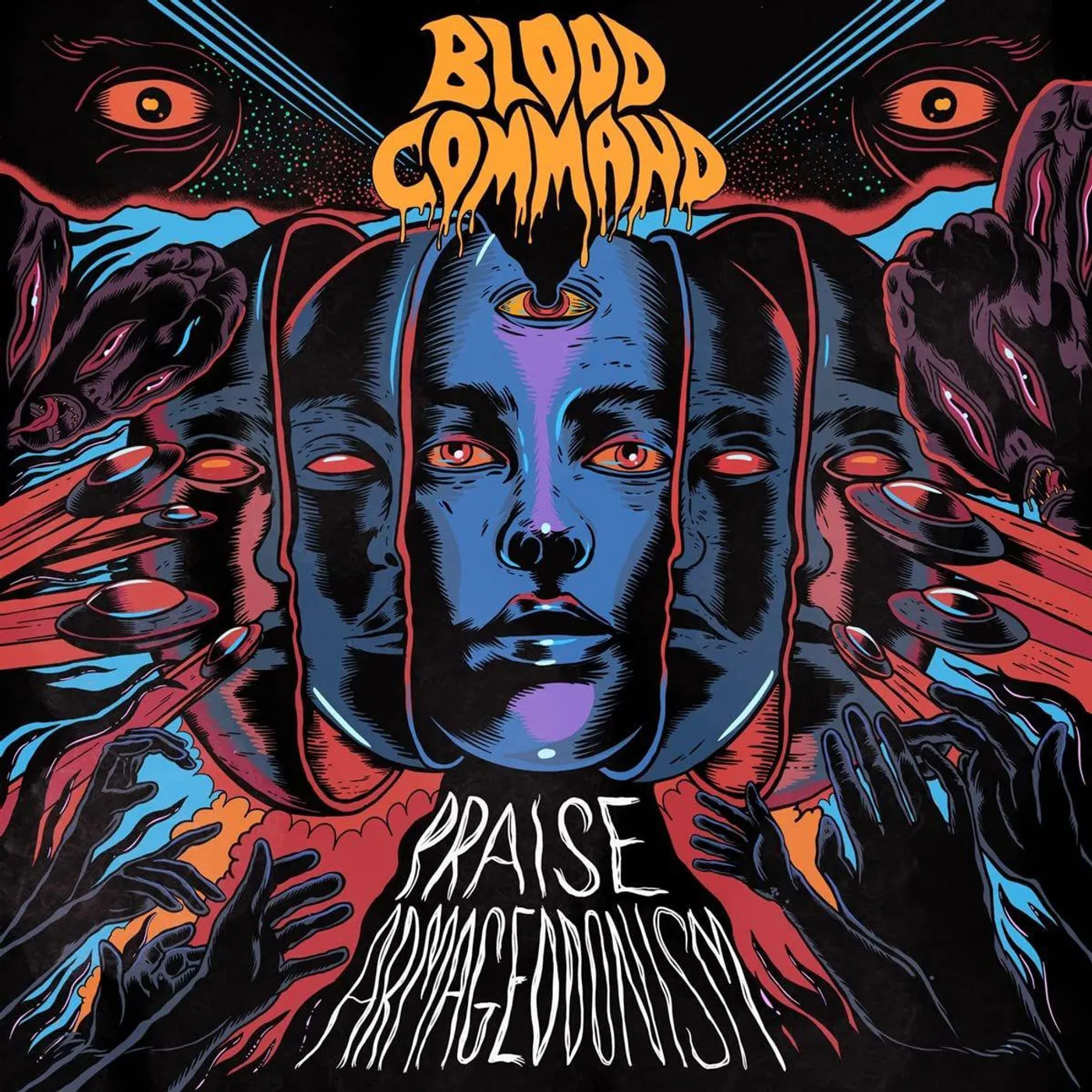 Blood Command Praise Armageddonism (Transparent Magenta) Vinyl Record