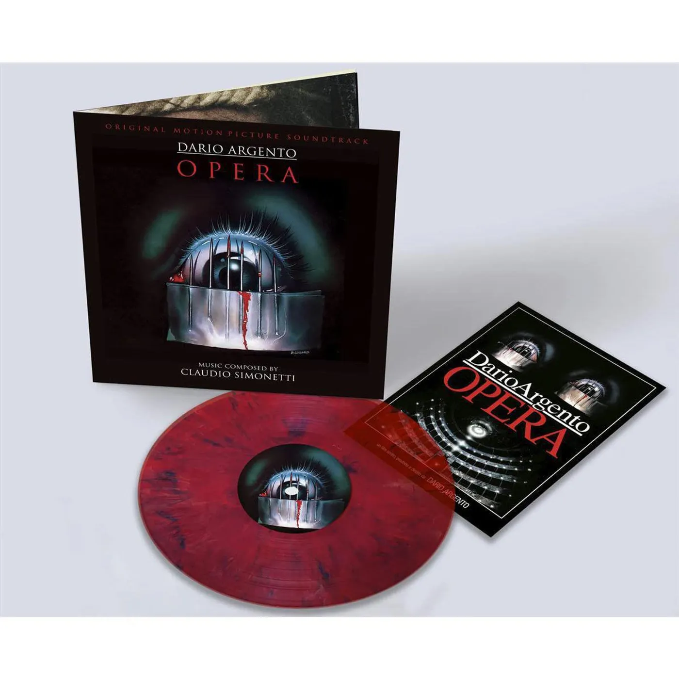 Claudio Simonetti Dario Argento's Opera Soundtrack (Limited Deluxe Anniversary Edition, Marbled Red) Vinyl Record