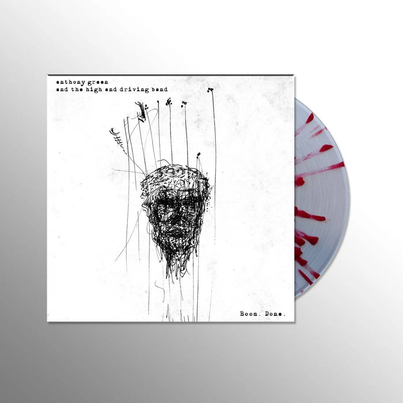 Anthony Green Boom. Done. (Clear w/ Red Splatter) Vinyl Record