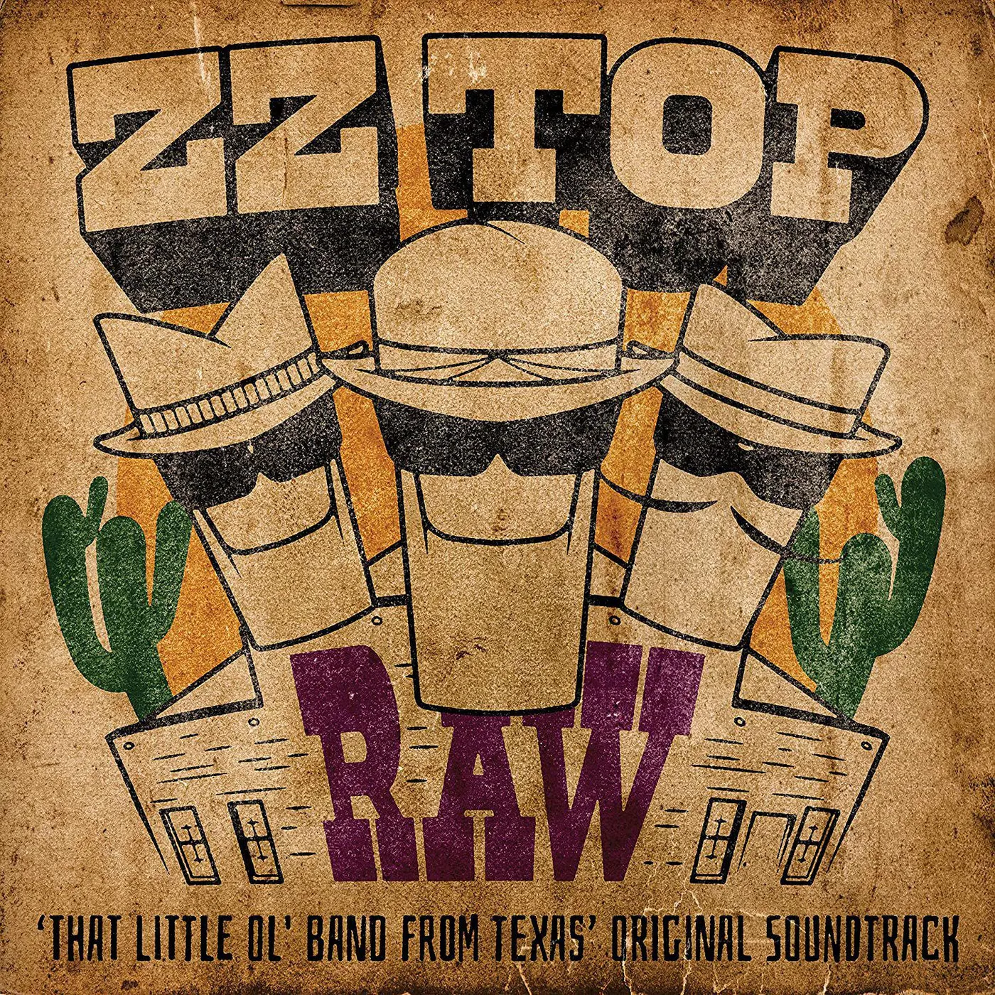ZZ Top RAW ('That Little Ol' Band From Texas' Original Soundtrack) Vinyl Record