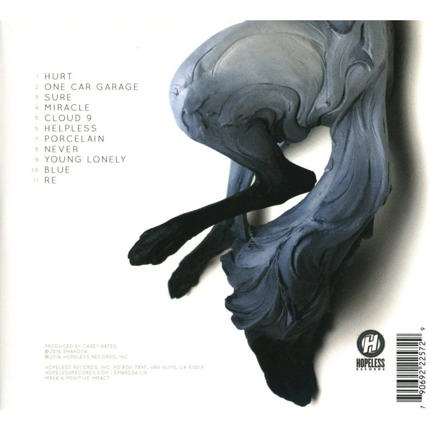 Emarosa 131 (Clear with Blue and White Splatter/DL Card) Vinyl Record