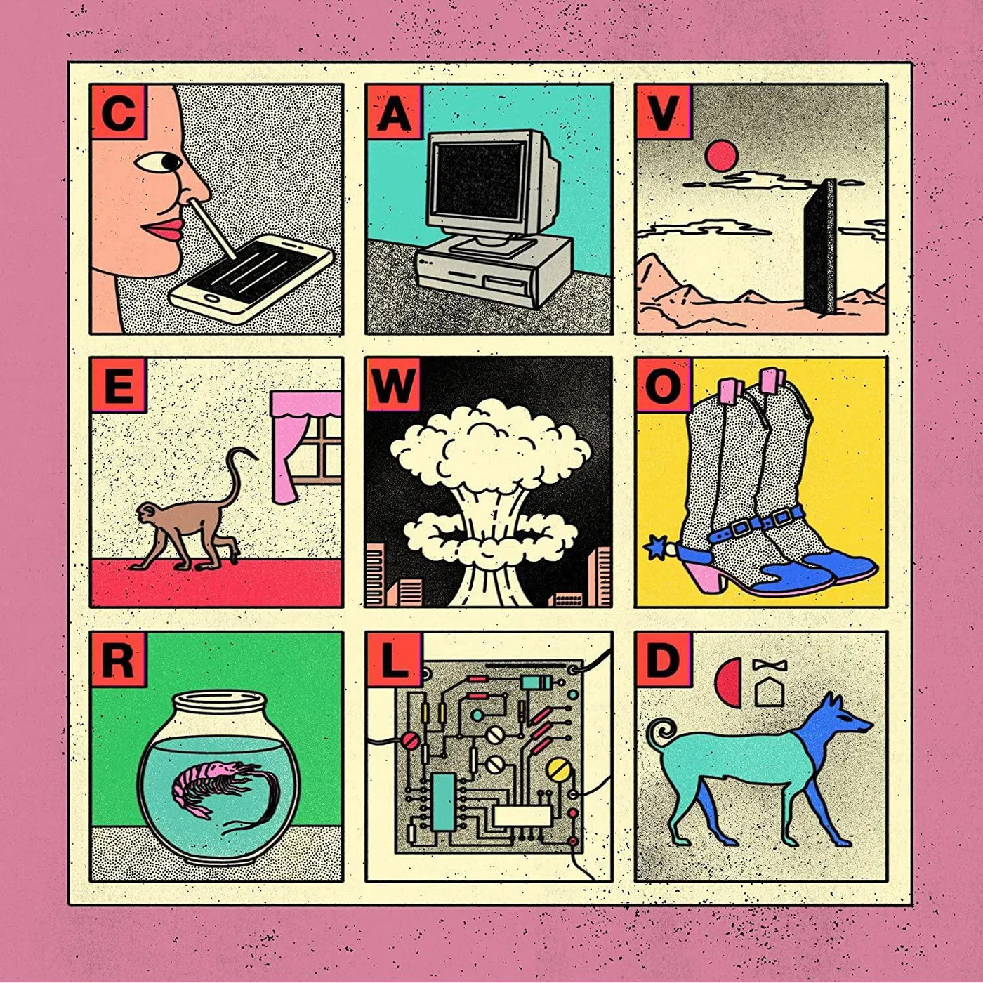 Viagra Boys Cave World (Red) Vinyl Record