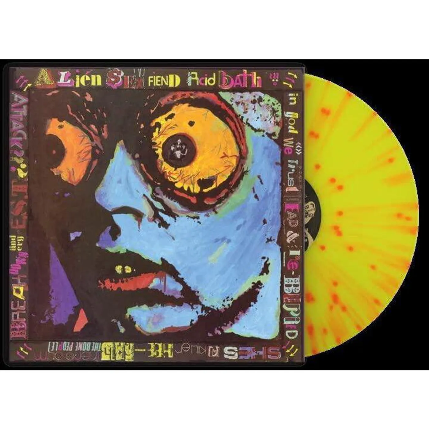 Alien Sex Fiend Acid Bath (Yellow & Orange Splatter/140g) Vinyl Record