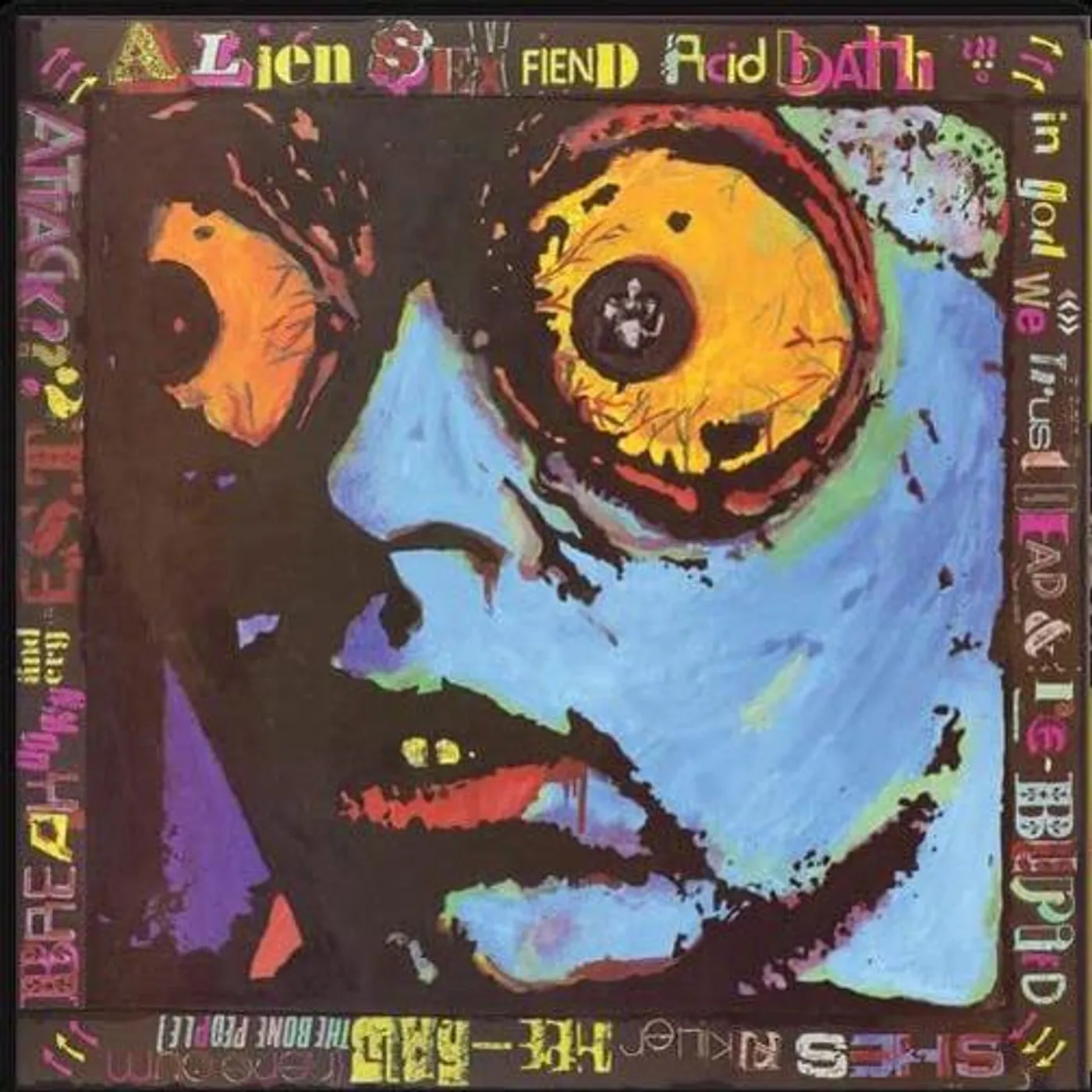 Alien Sex Fiend Acid Bath (Yellow & Orange Splatter/140g) Vinyl Record