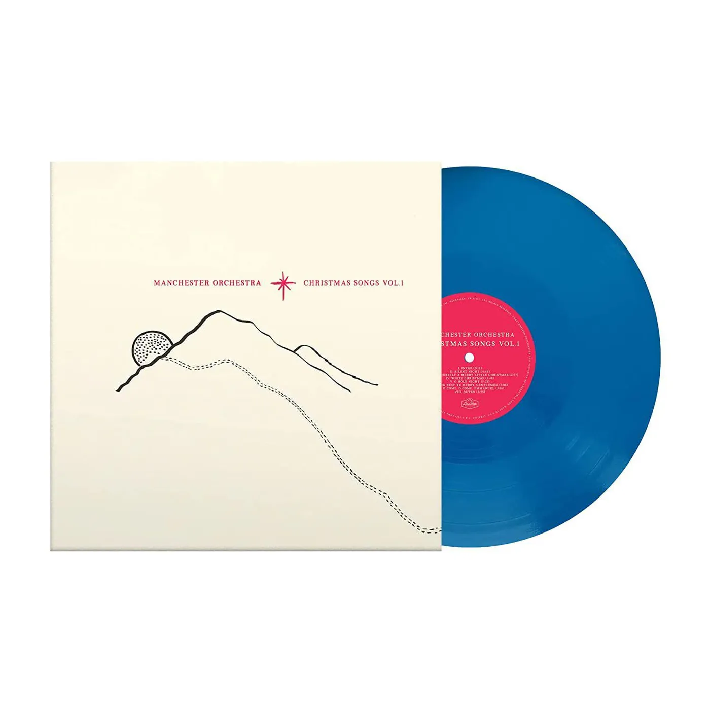 Manchester Orchestra Christmas Songs Vol. 1 (Blue Christmas Vinyl) Vinyl Record