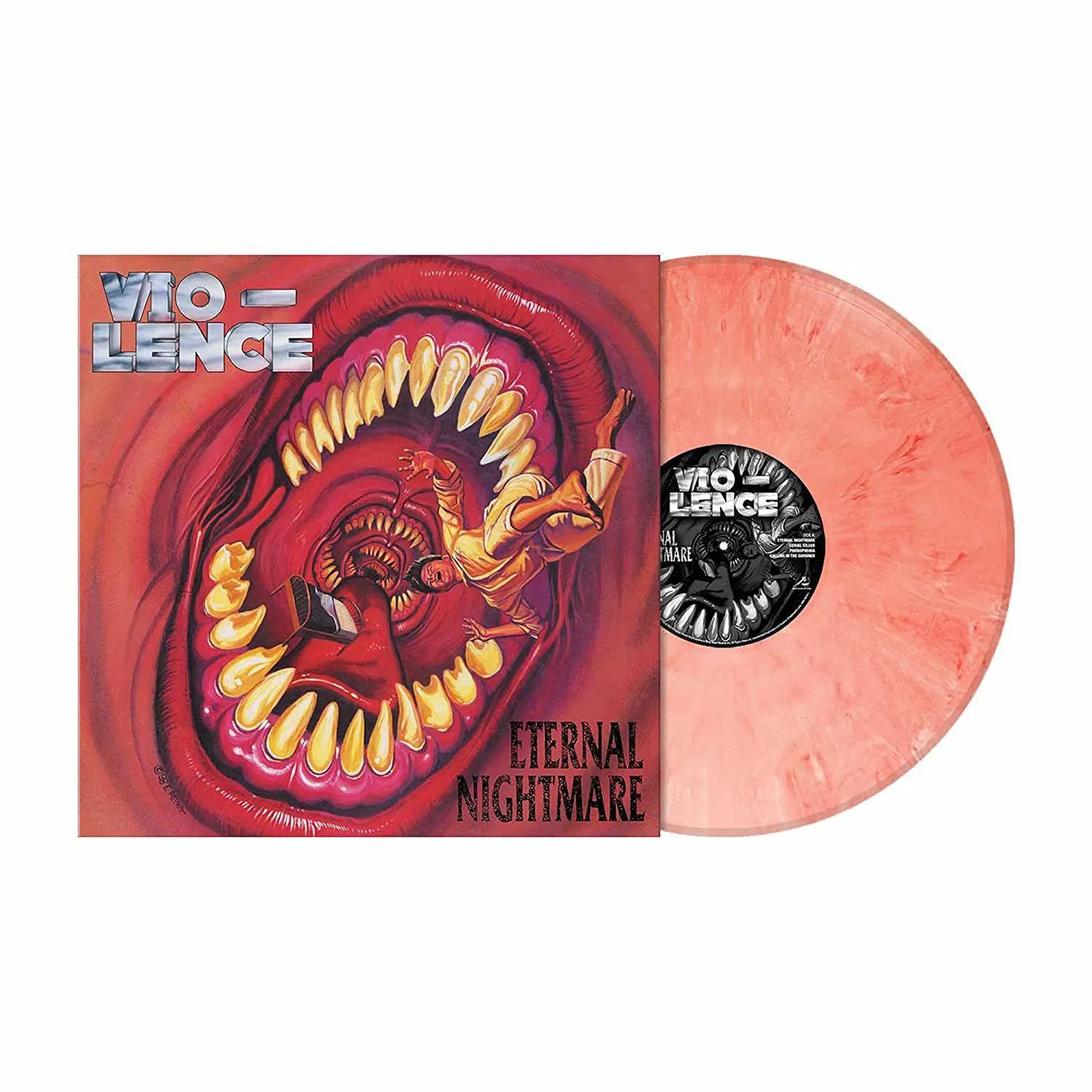 Vio-Lence ETERNAL NIGHTMARE (BLOODY FLESH MARBLE VINYL) Vinyl Record