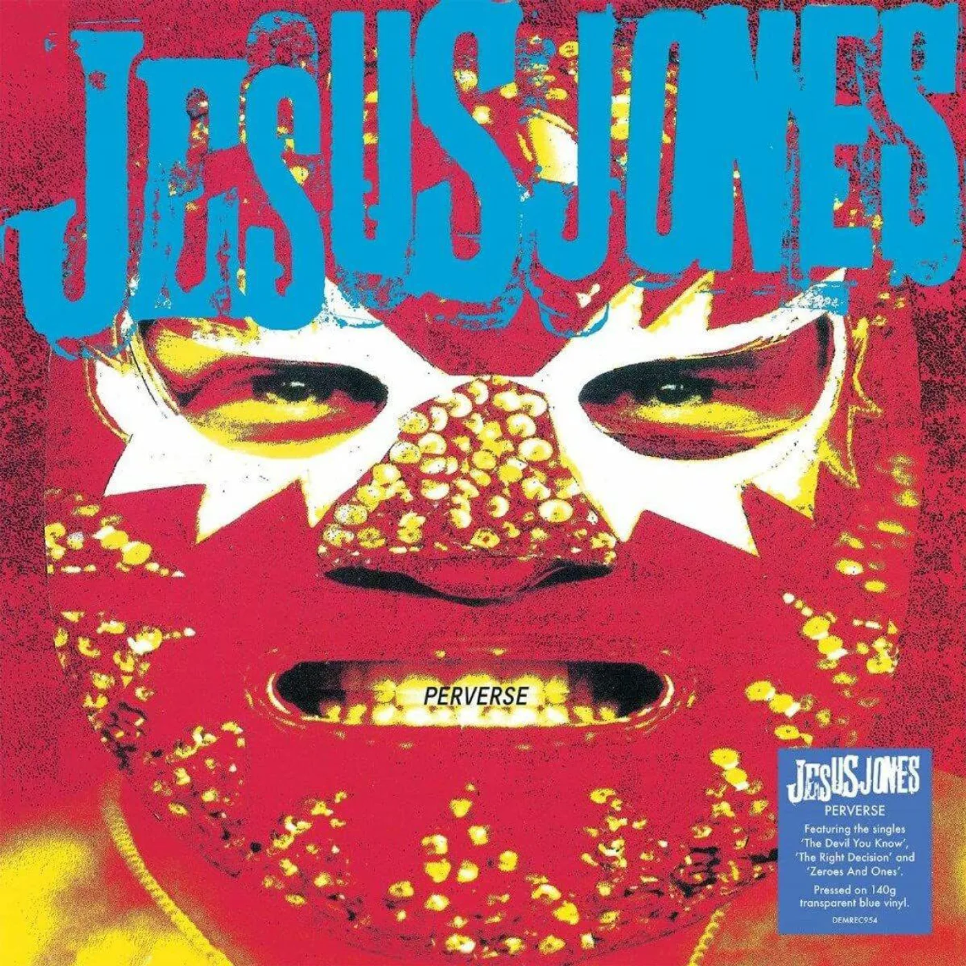 Jesus Jones PERVERSE (TRANSLUCENT BLUE VINYL/140G) Vinyl Record