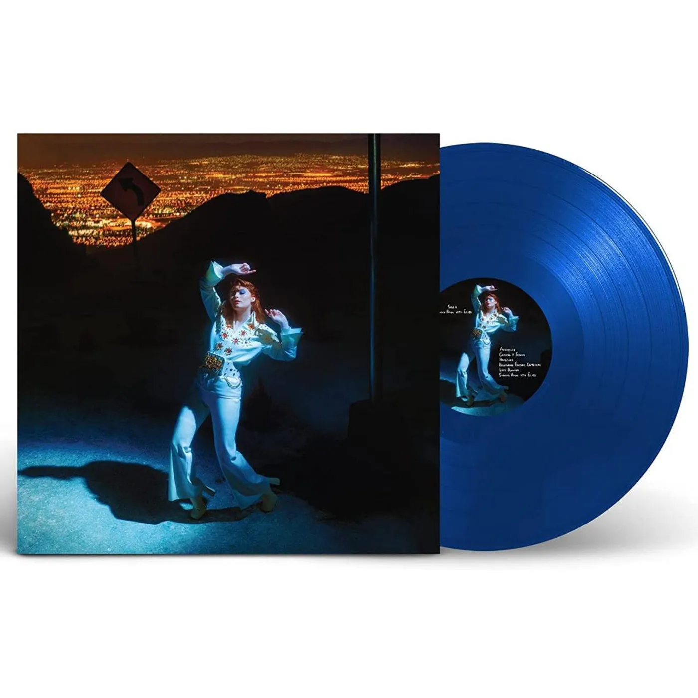 Allison Ponthier SHAKING HANDS WITH ELVIS / FAKING MY OWN DEATH (COBALT COLORED VINYL) Vinyl Record