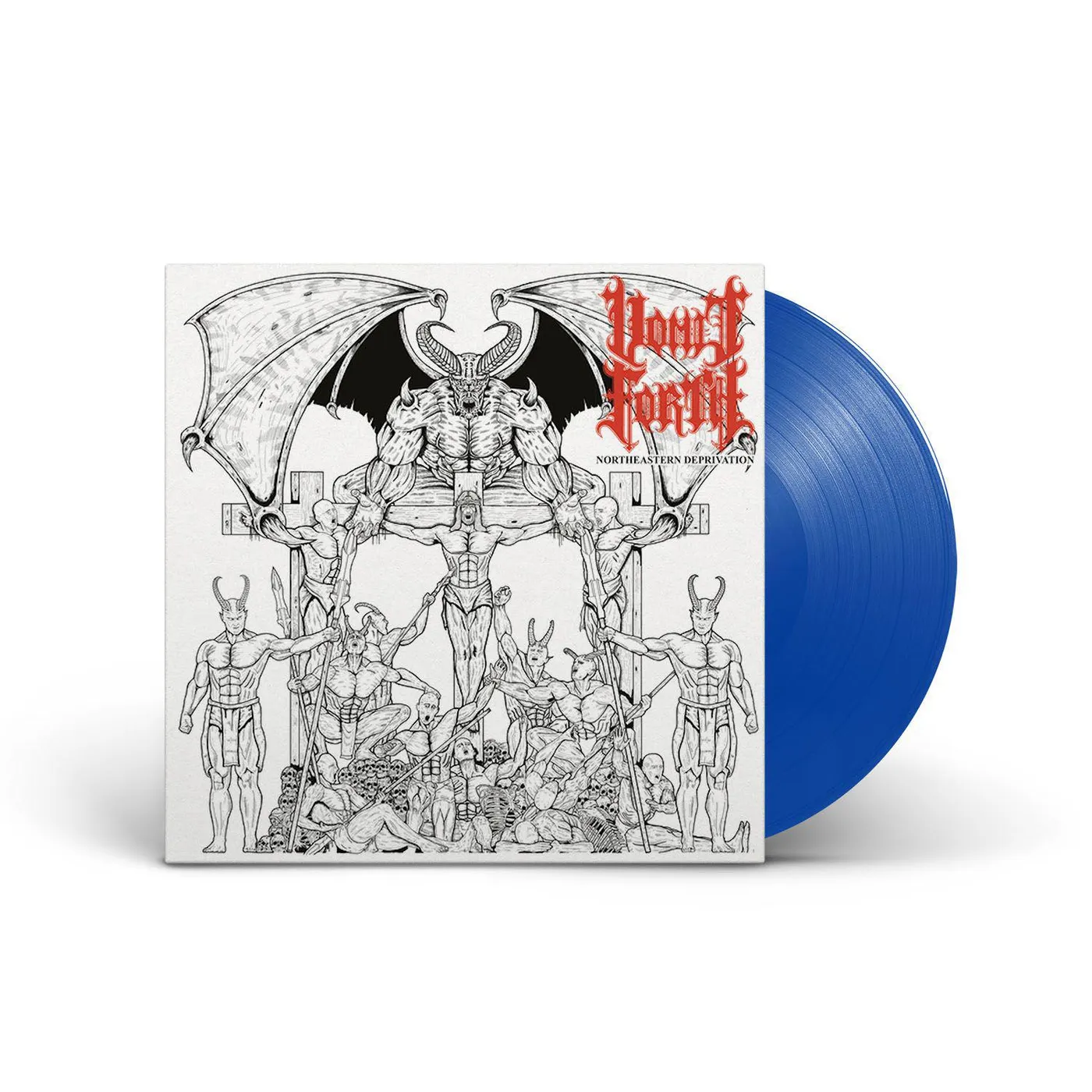 Vomit Forth NORTHEASTERN DEPRIVATION (TRANSPARENT BLUE VINYL) Vinyl Record