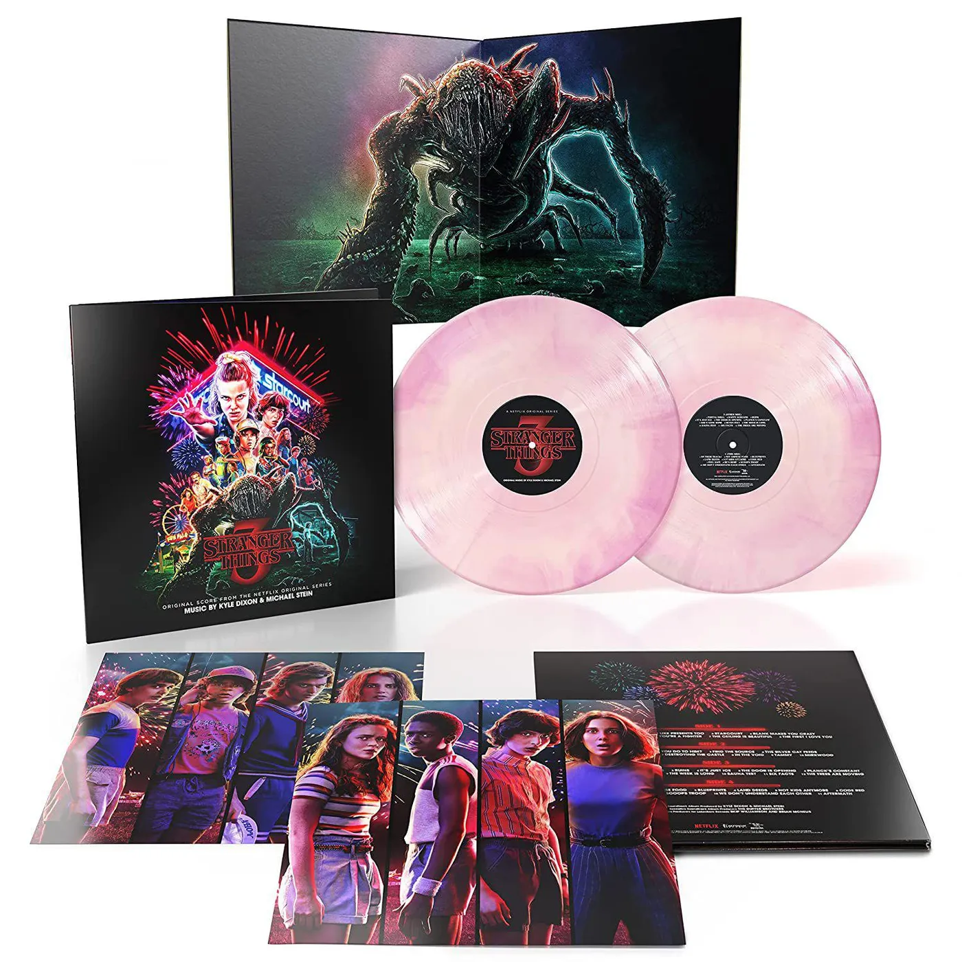 Kyle Dixon & Michael Stein STRANGER THINGS 3 Original Soundtrack (2LP/PINK VINYL/PRINTED INNER SLEEVES) Vinyl Record
