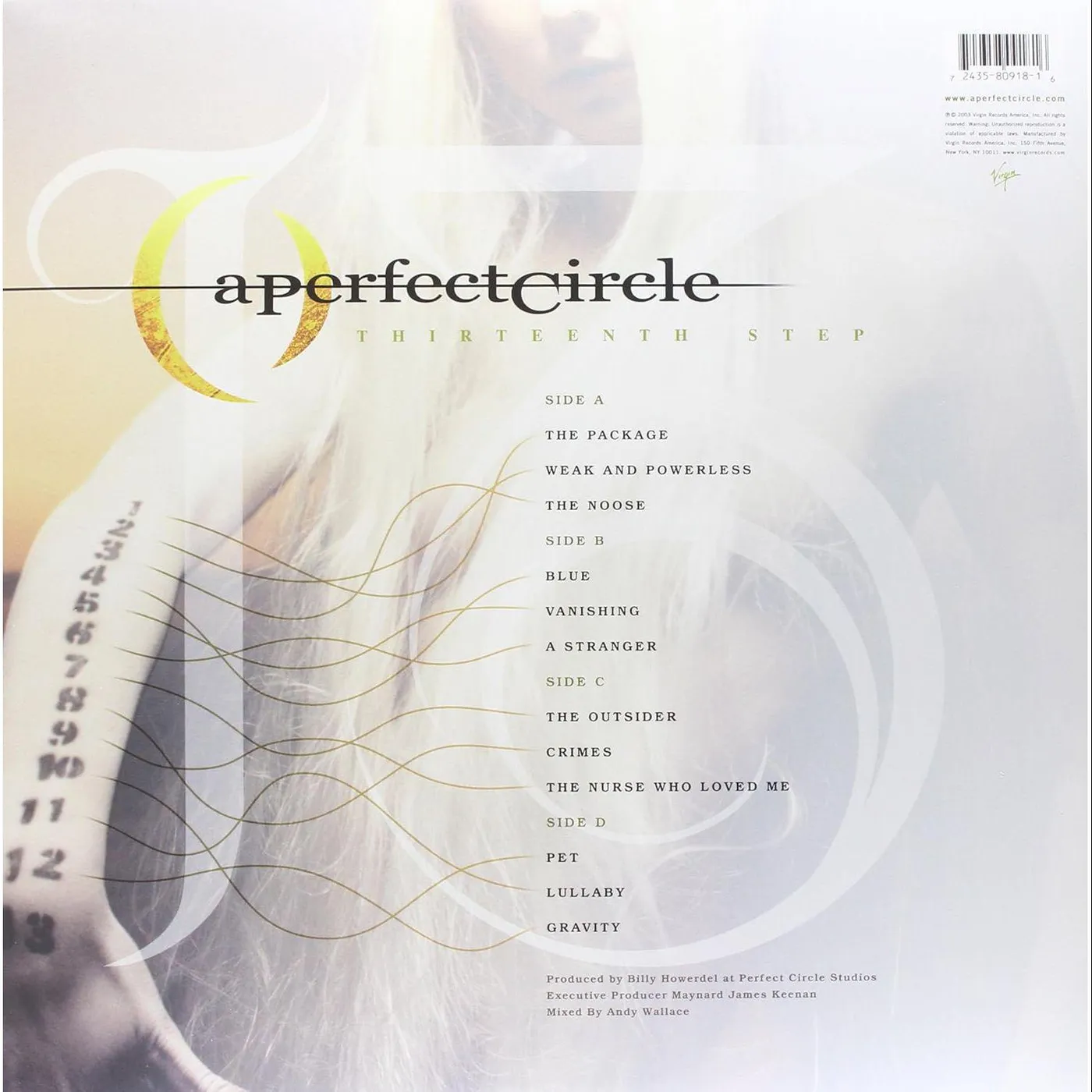 A Perfect Circle Thirteenth Step (2LP) Vinyl Record