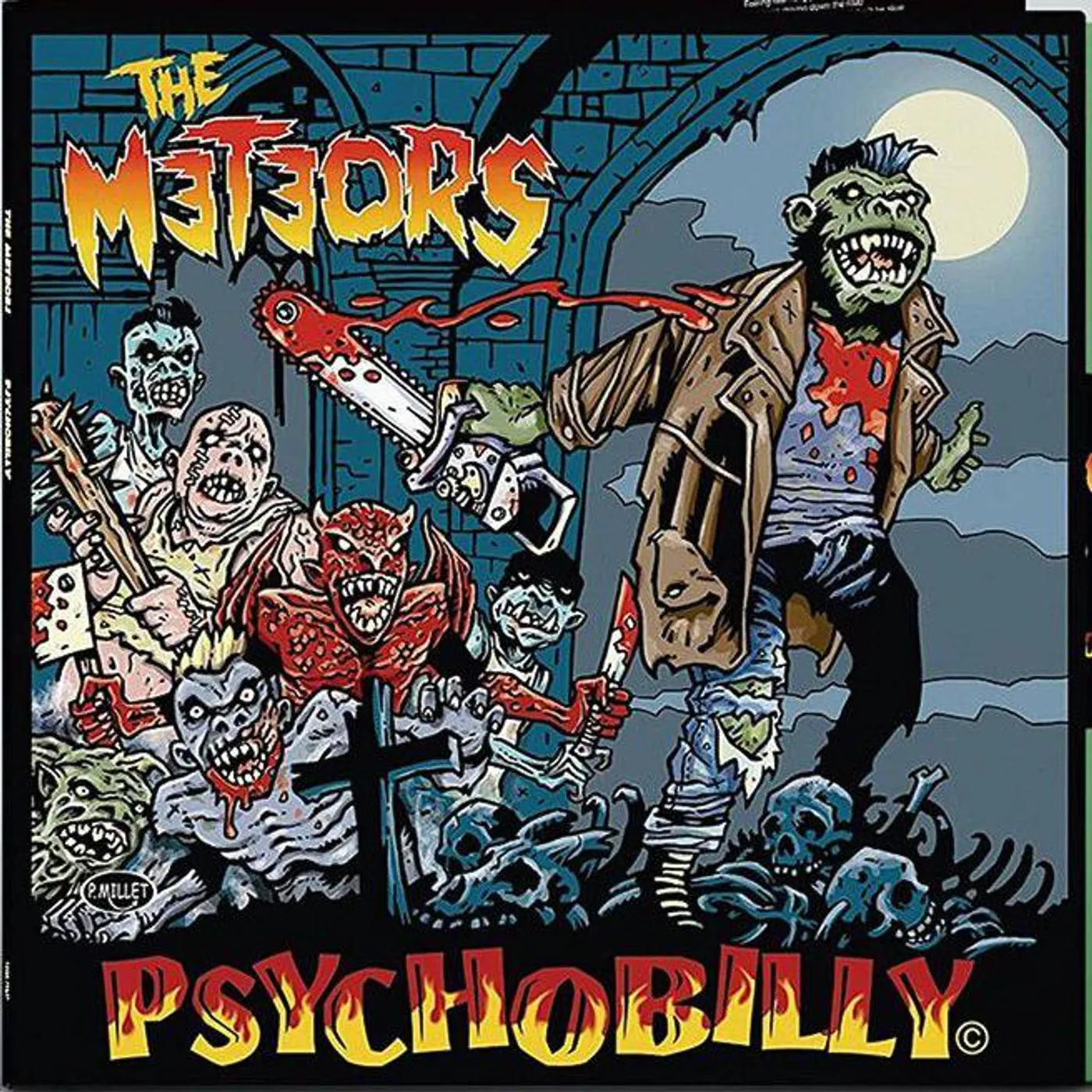 The Meteors Psychobilly (Transparent Green) Vinyl Record