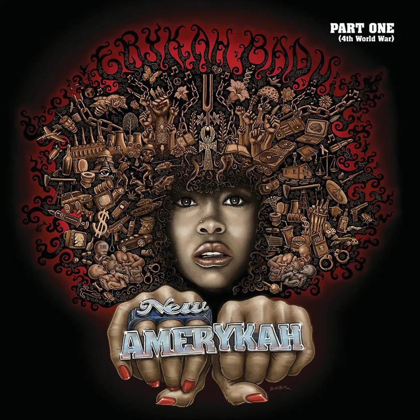 Erykah Badu NEW AMERYKAH PART 1: 4TH WORLD WAR Vinyl Record