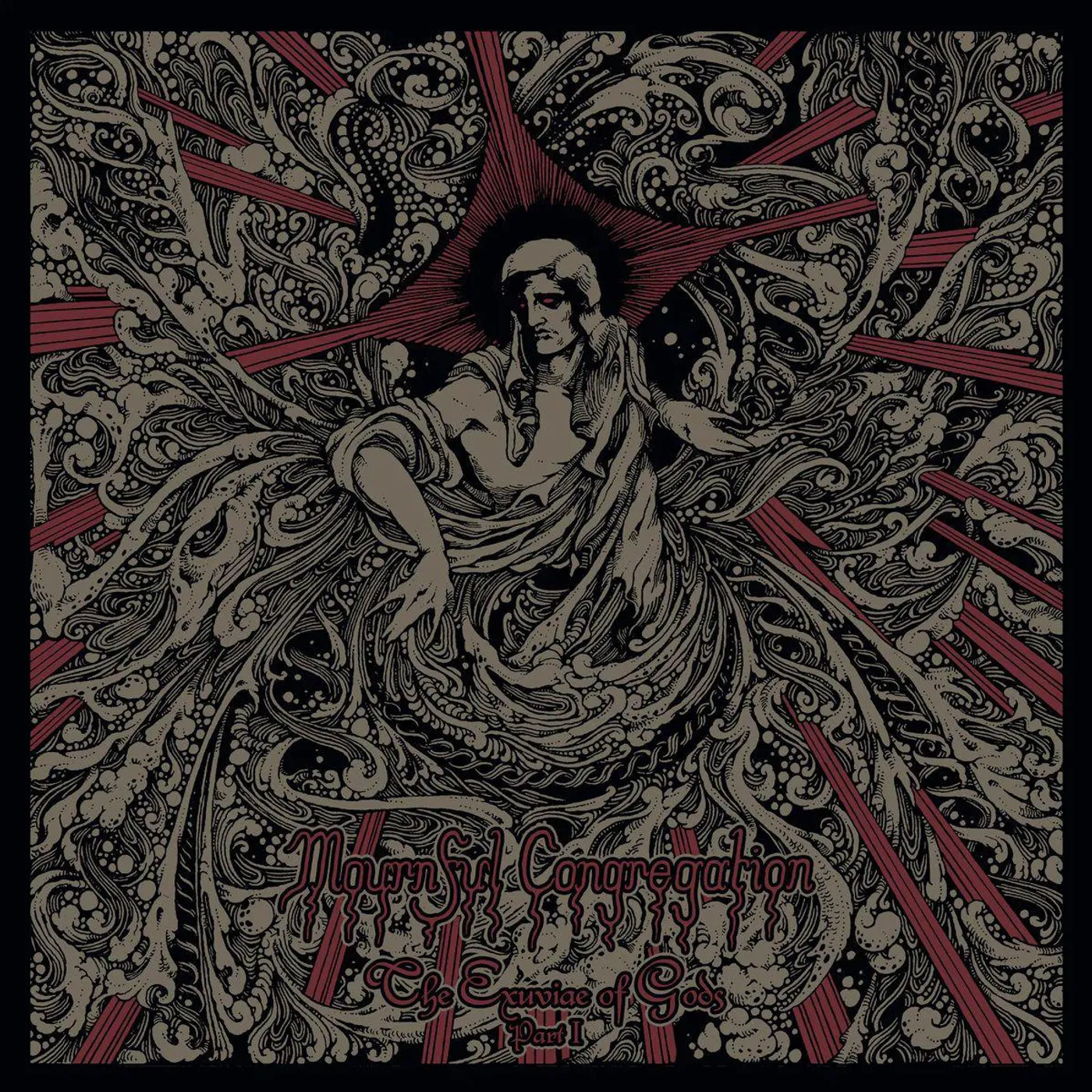 Mournful Congregation EXUVIAE OF GODS - PART 1 (OXBLOOD COLOR VINYL) Vinyl Record