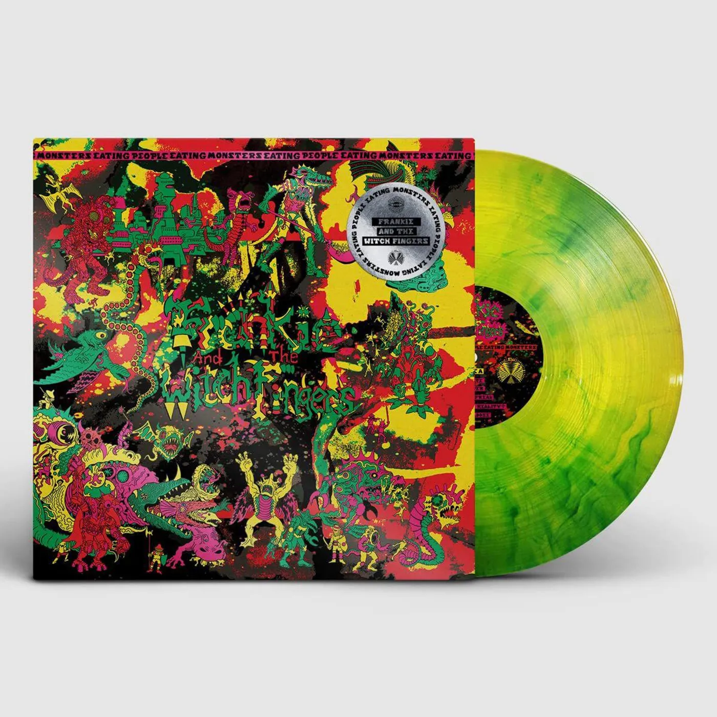 Frankie and the Witch Fingers MONSTERS EATING PEOPLE EATING MONSTERS... (GREEN GALAXY VINYL) Vinyl Record