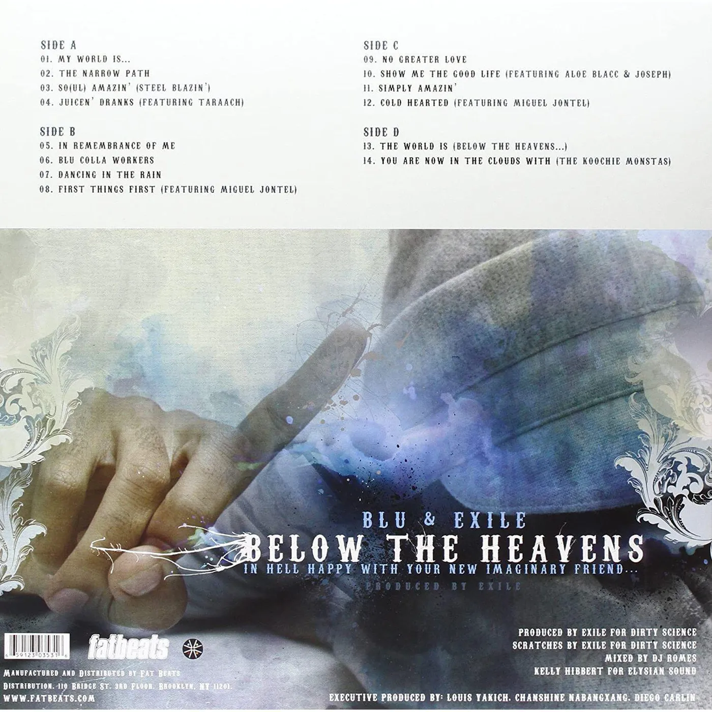 Blu & Exile Below the Heavens (2LP/Celestial Blue) Vinyl Record