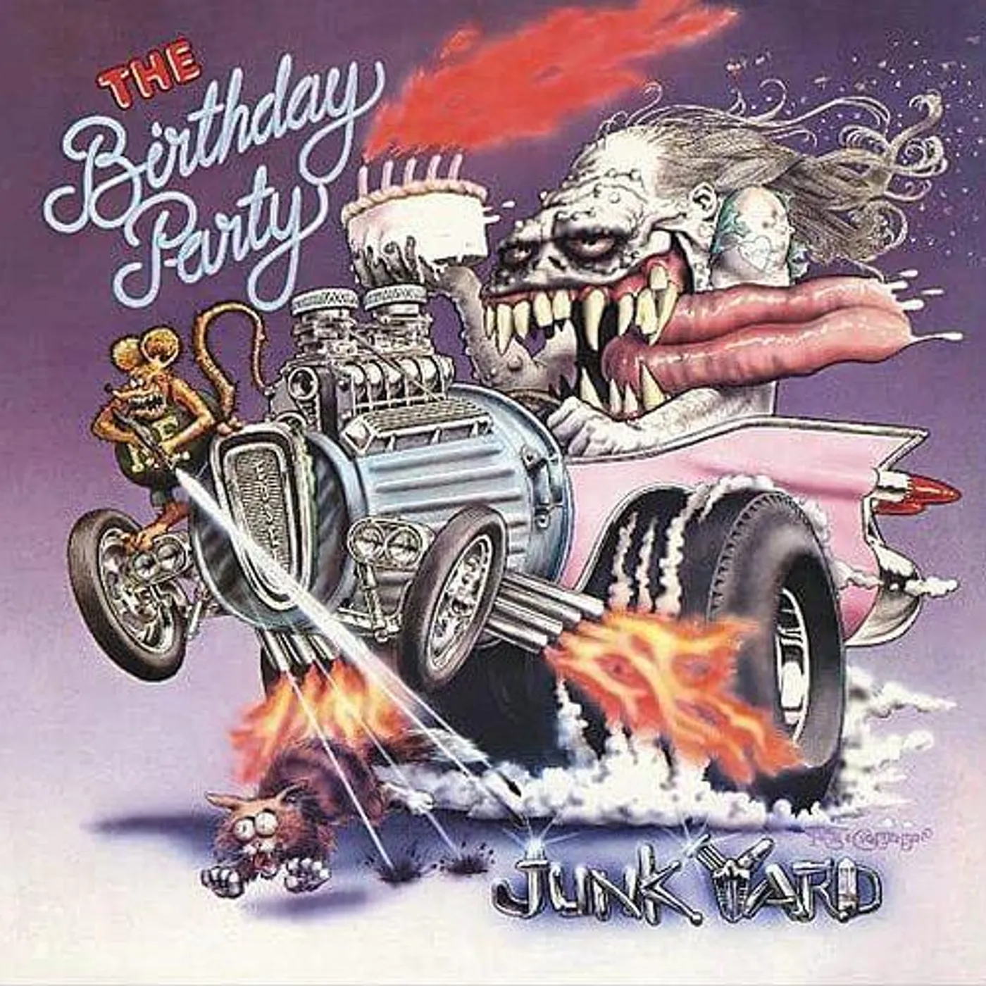 The Birthday Party Junkyard (Purple & Blue Splatter) Vinyl Record