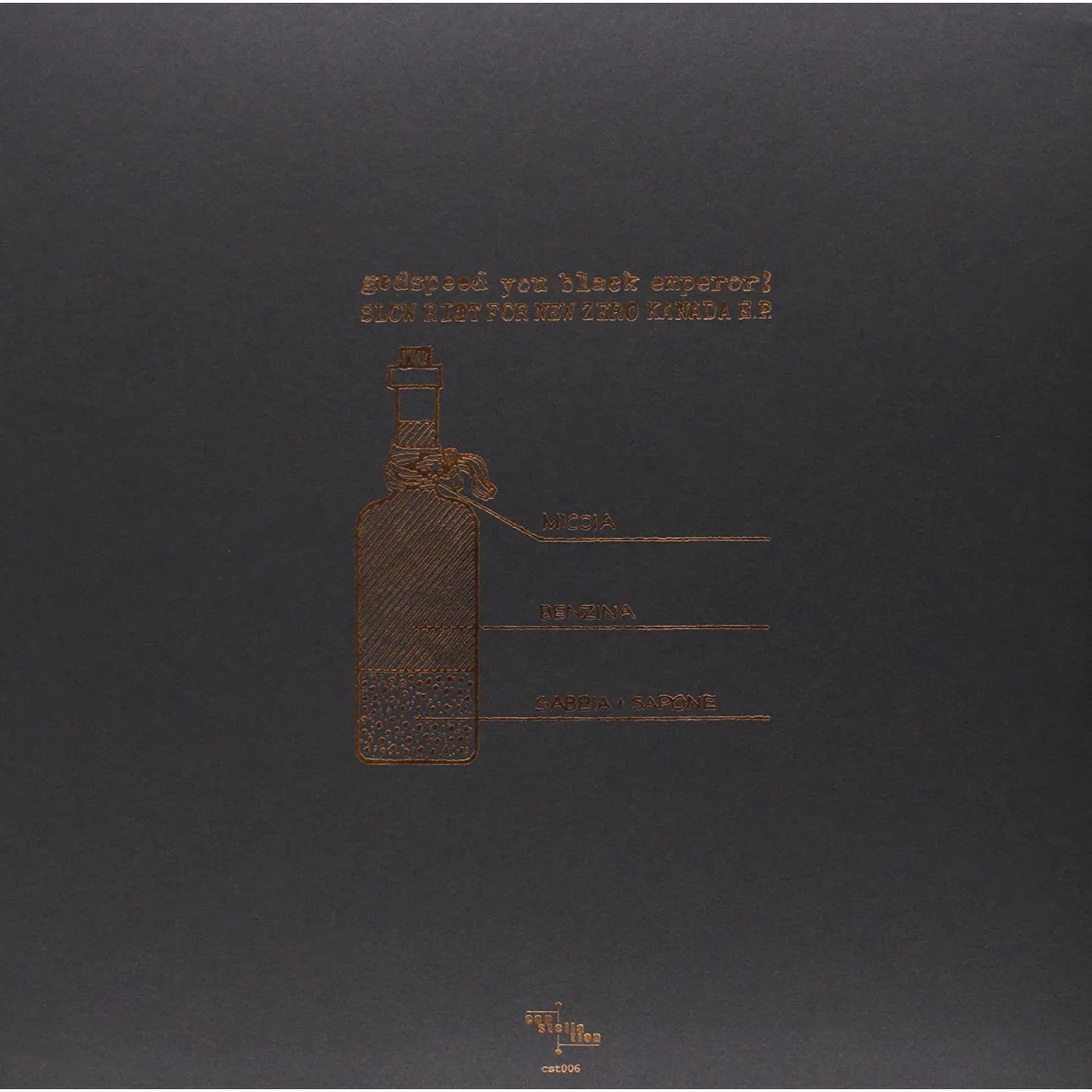 Godspeed You! Black Emperor Slow Riot for New Zero Kanada Vinyl Record