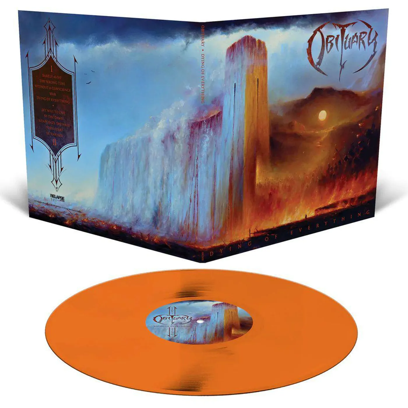 Obituary DYING OF EVERYTHING (ORANGE KRUSH VINYL) Vinyl Record